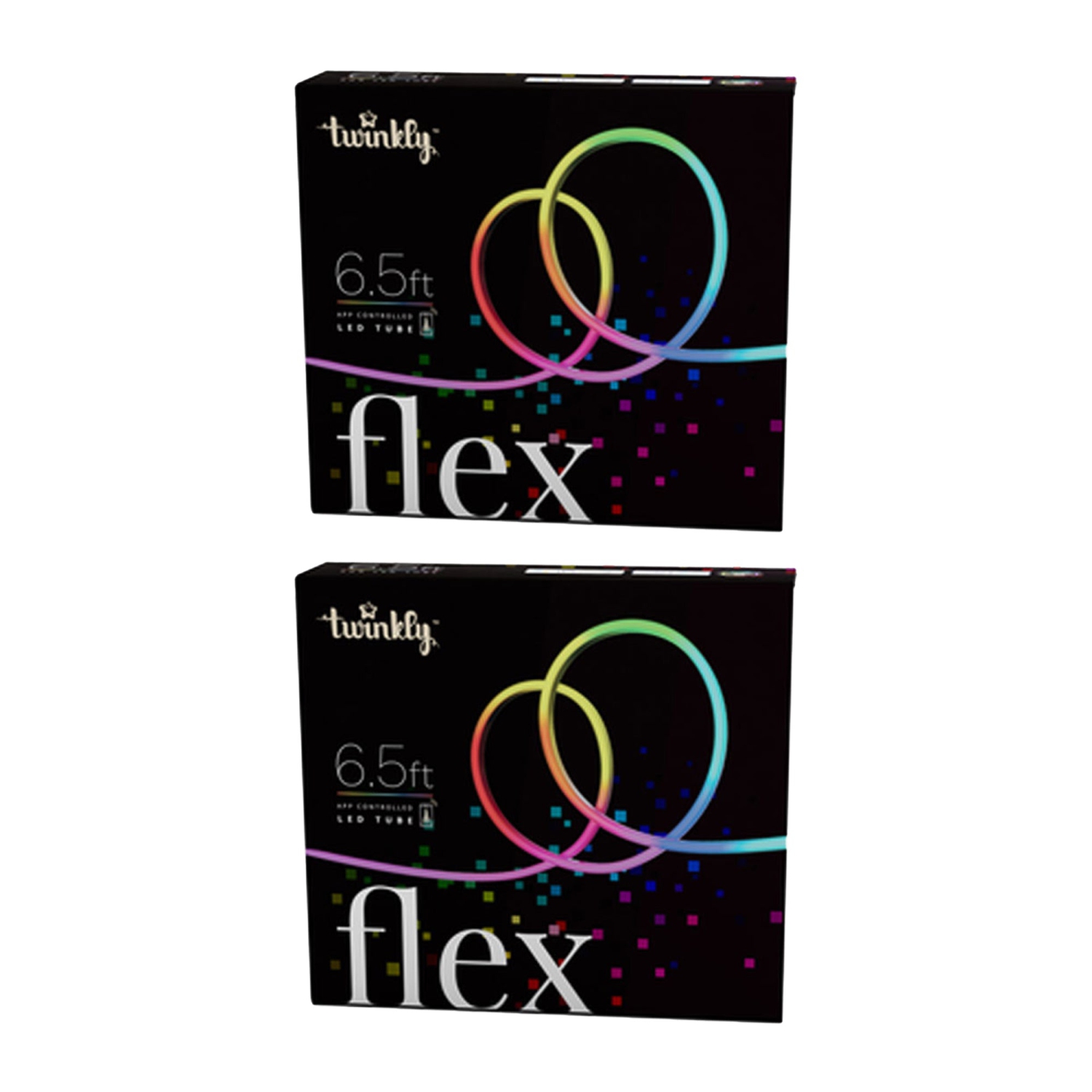 Twinkly Flex App-Controlled Flexible Light Tube RGB 16 Mil Colors 6.5'