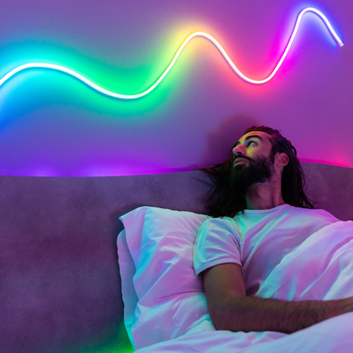 Twinkly Flex App-Controlled Flexible Light Tube RGB 16 Mil Colors 6.5'