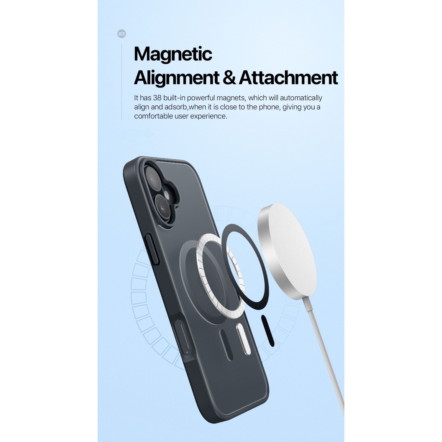 [CS] Matte Silicone Hybrid Magnetic MagSafe Case Cover for iPhone 17, Dark Purple