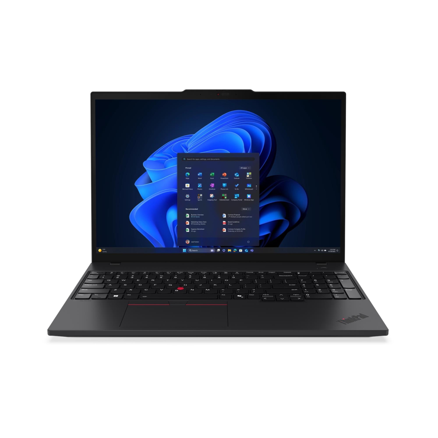Portable ThinkPad T16 de 4 16 po de Lenovo - Noir (21QE001WCA)