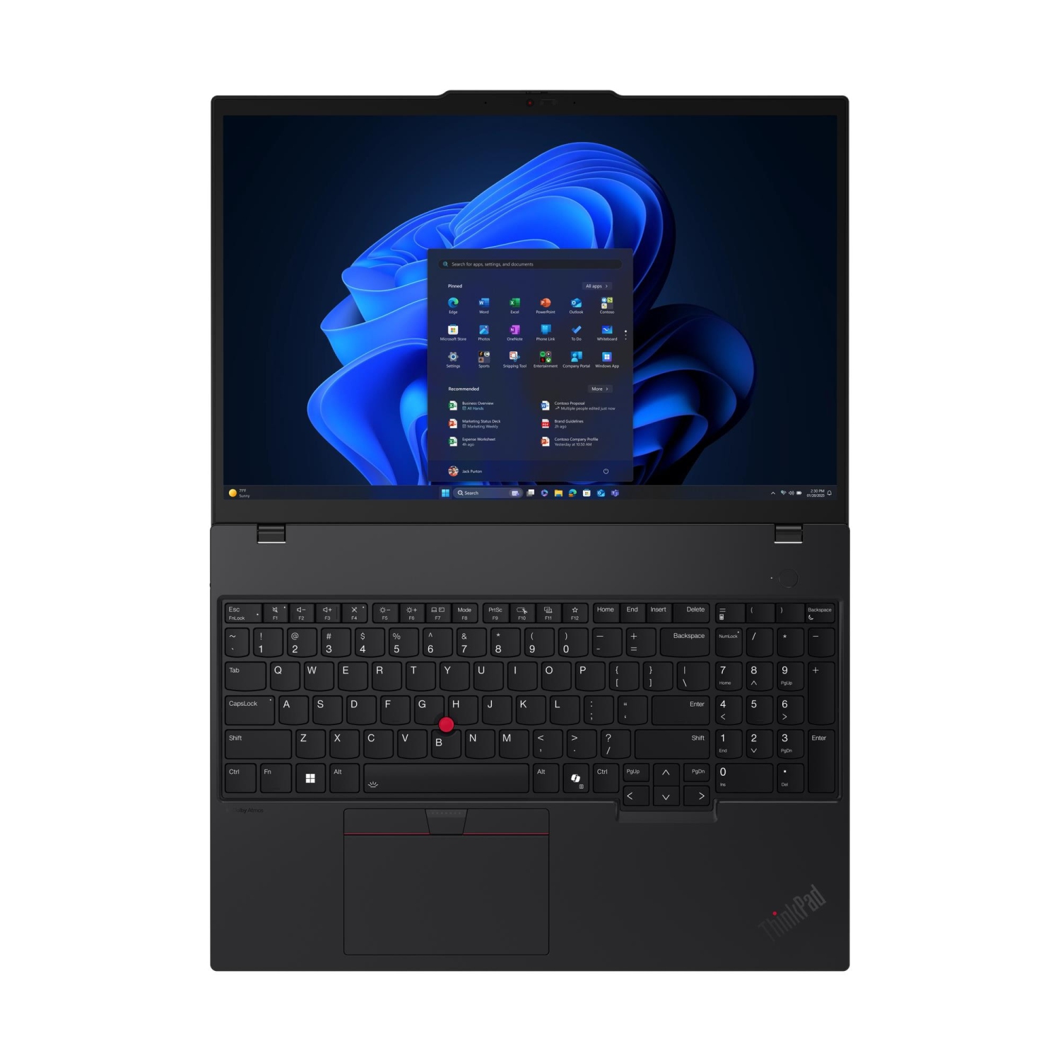 Portable ThinkPad T16 de 4 16 po de Lenovo - Noir (21QE001WCA)