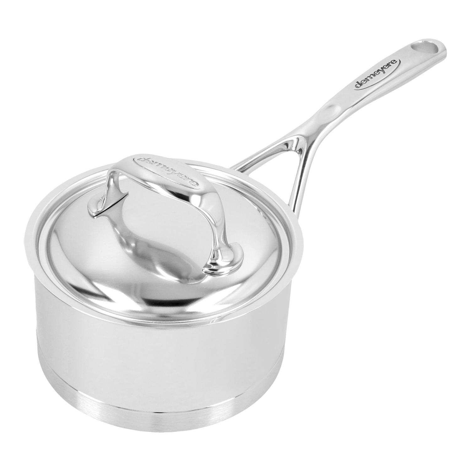 DEMEYERE Atlantis 7 1 L 18/10 Stainless Steel Round Sauce Pan With Lid, Silver