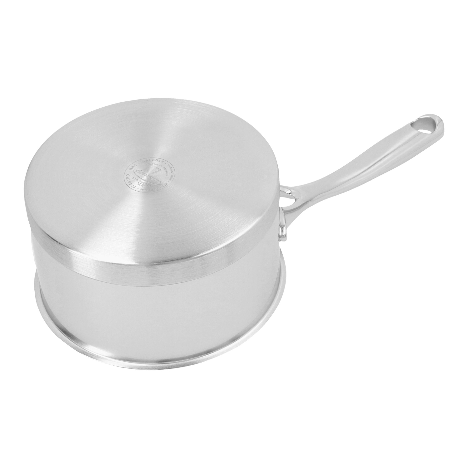 DEMEYERE Atlantis 7 1 L 18/10 Stainless Steel Round Sauce Pan With Lid, Silver