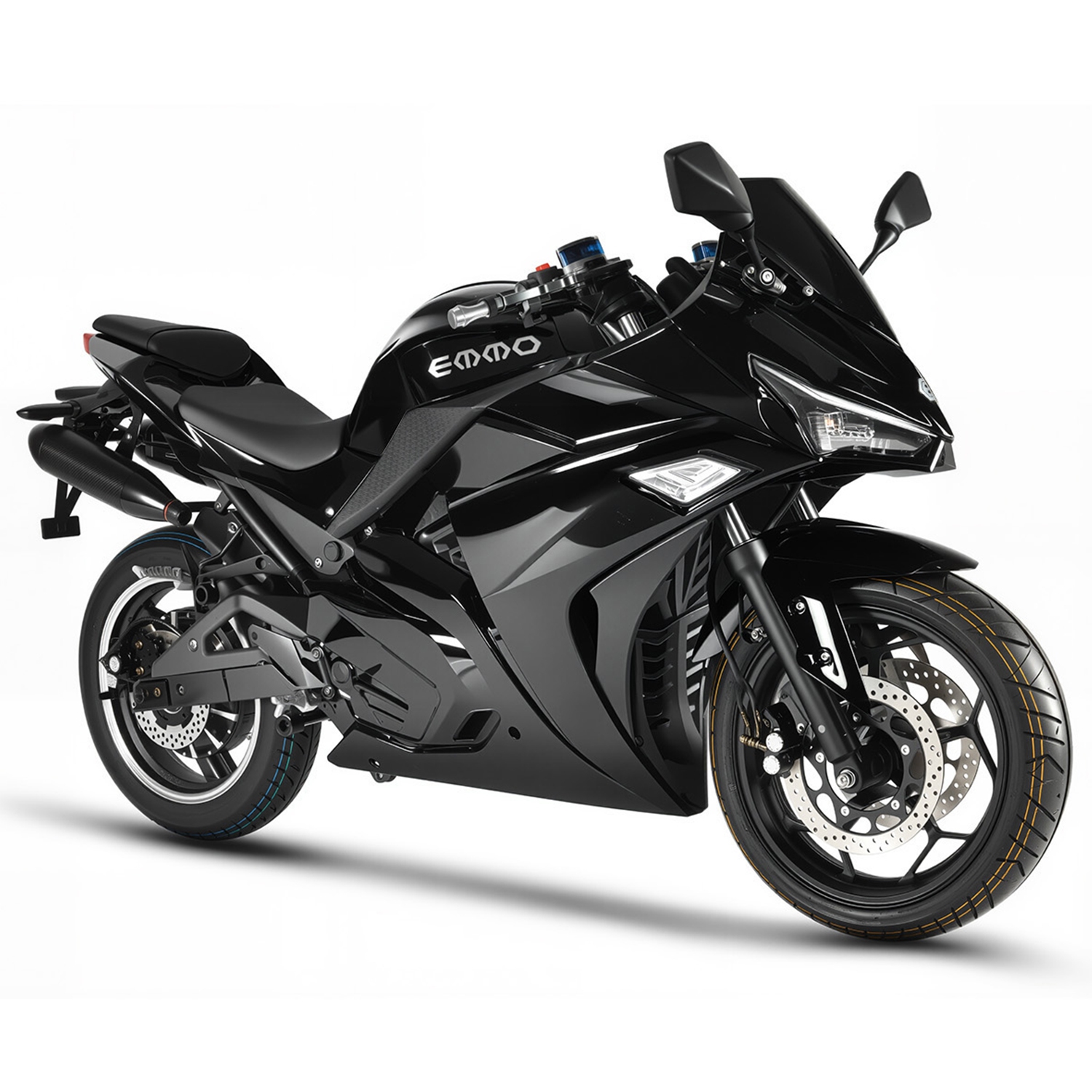 EMMO Zone II GTS Electric Bike - Motorcycle eBike - 72V100Ah Lithium - 190km Long Range - Black - QS Motor