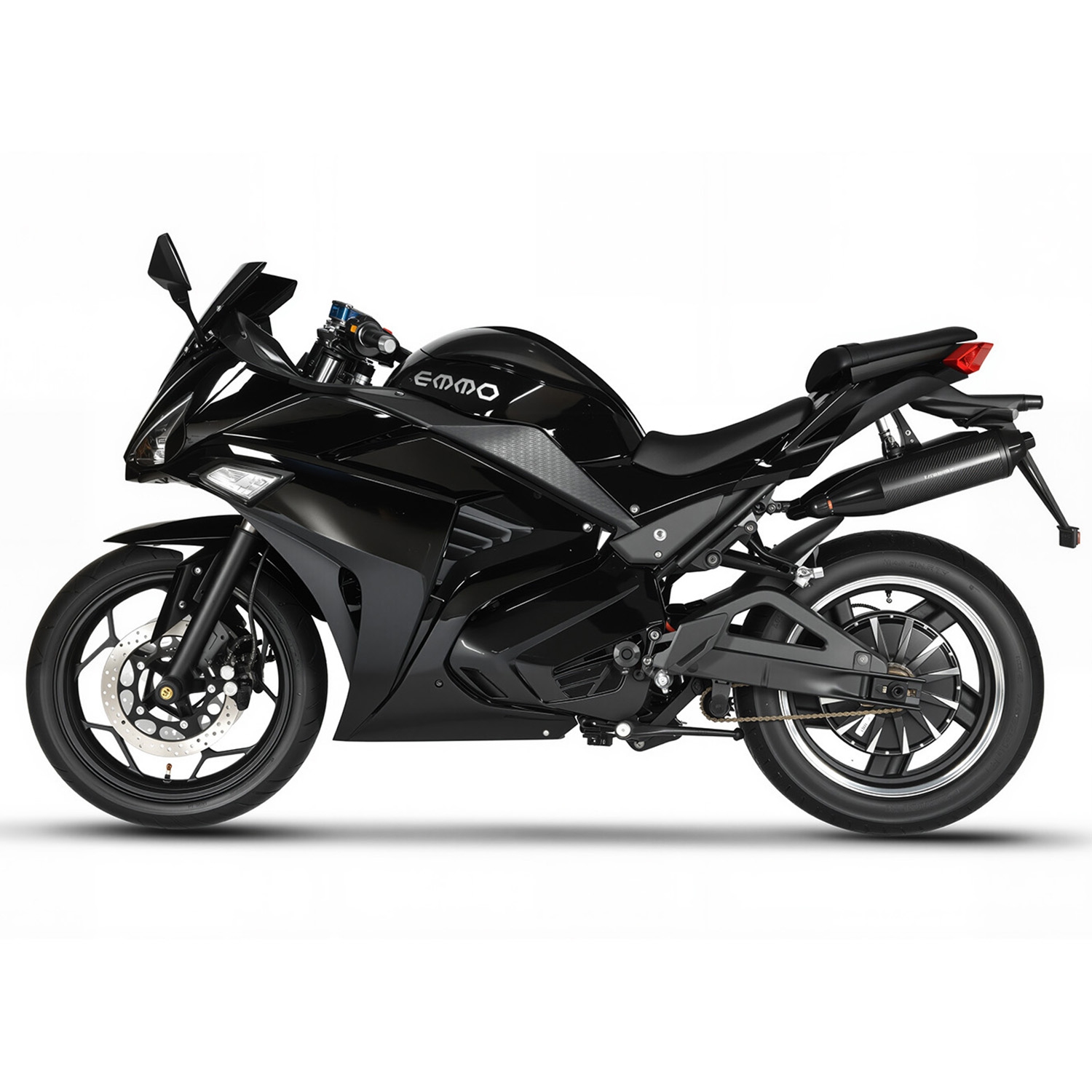 EMMO Zone II GTS Electric Bike - Motorcycle eBike - 72V100Ah Lithium - 190km Long Range - Black - QS Motor