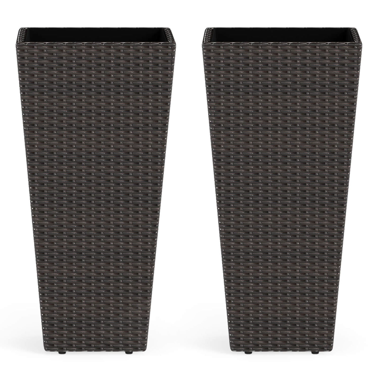 Costway 30" Tall Flower Pot Set of 2 Planter Pots with Open-ended Base & Non-woven Soil Bag