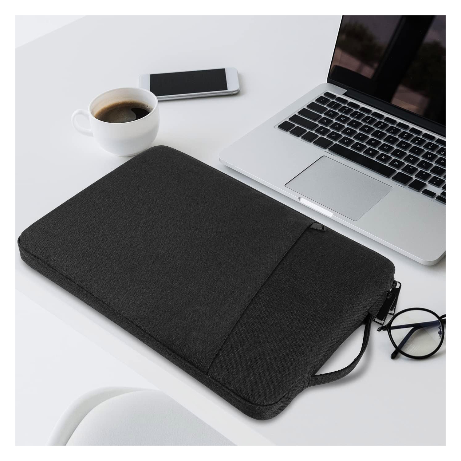 C Laptop Sleeve for 16 17 Inch Notebook Ultrabook Chromebook HP/Lenovo/Asus/Acer/Dell, Shockproof Water Resistant Computer Protective Cover Bag