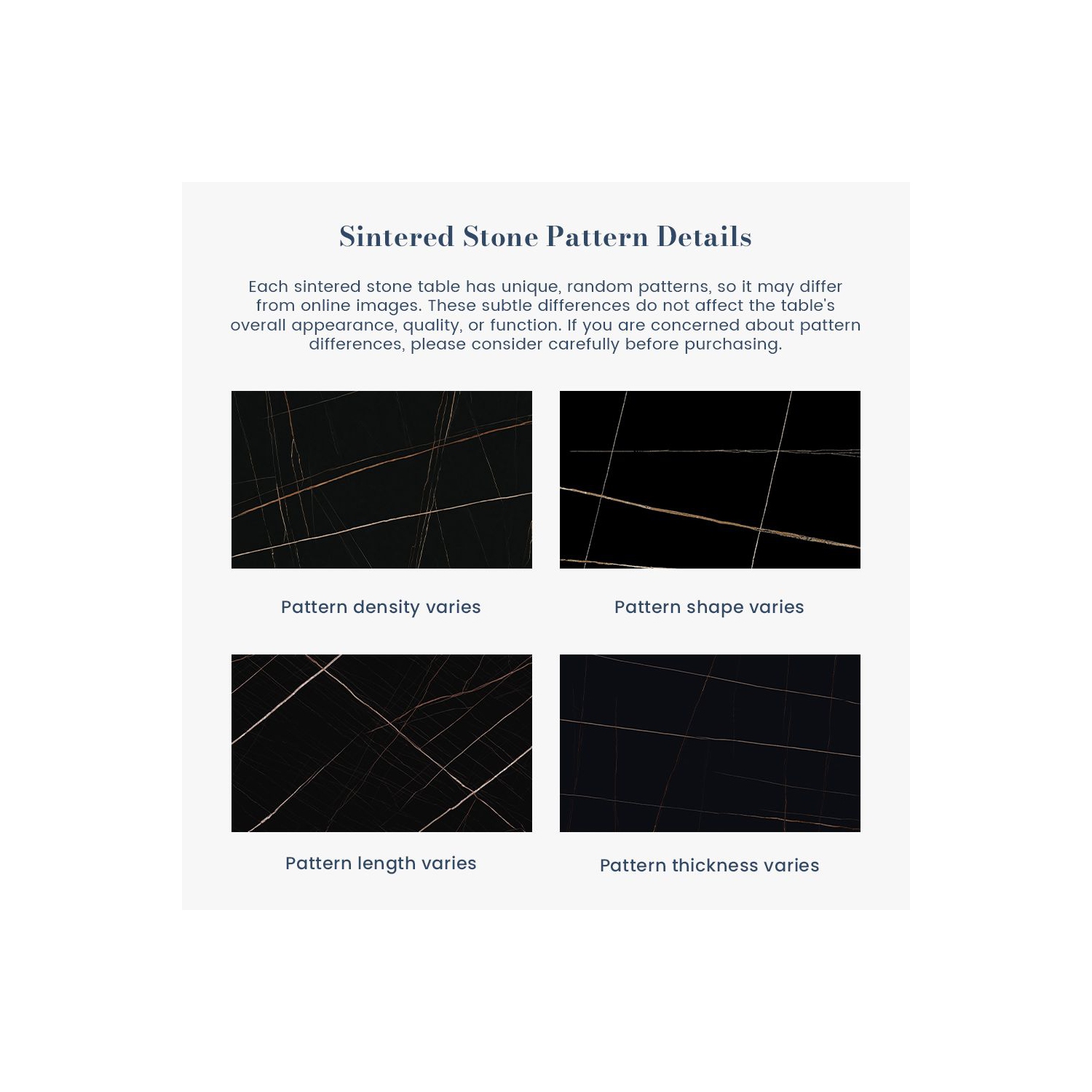 POVISON Hobart - Rectangular Sintered Stone Dining Table 63" with Black and Bronze