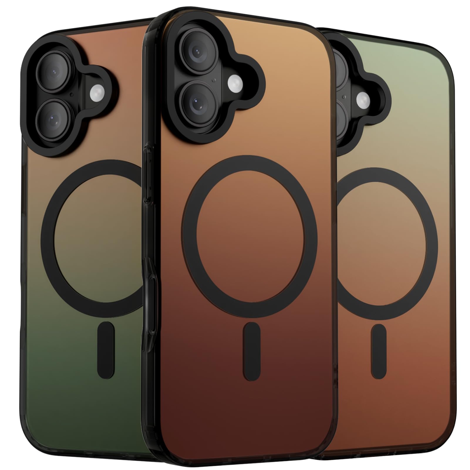 Étui ORNARTO pour iPhone 17,[Compatible avec MagSafe], couverture magnétique iridescente holographique, étui de protection antichoc arc-en-ciel pour