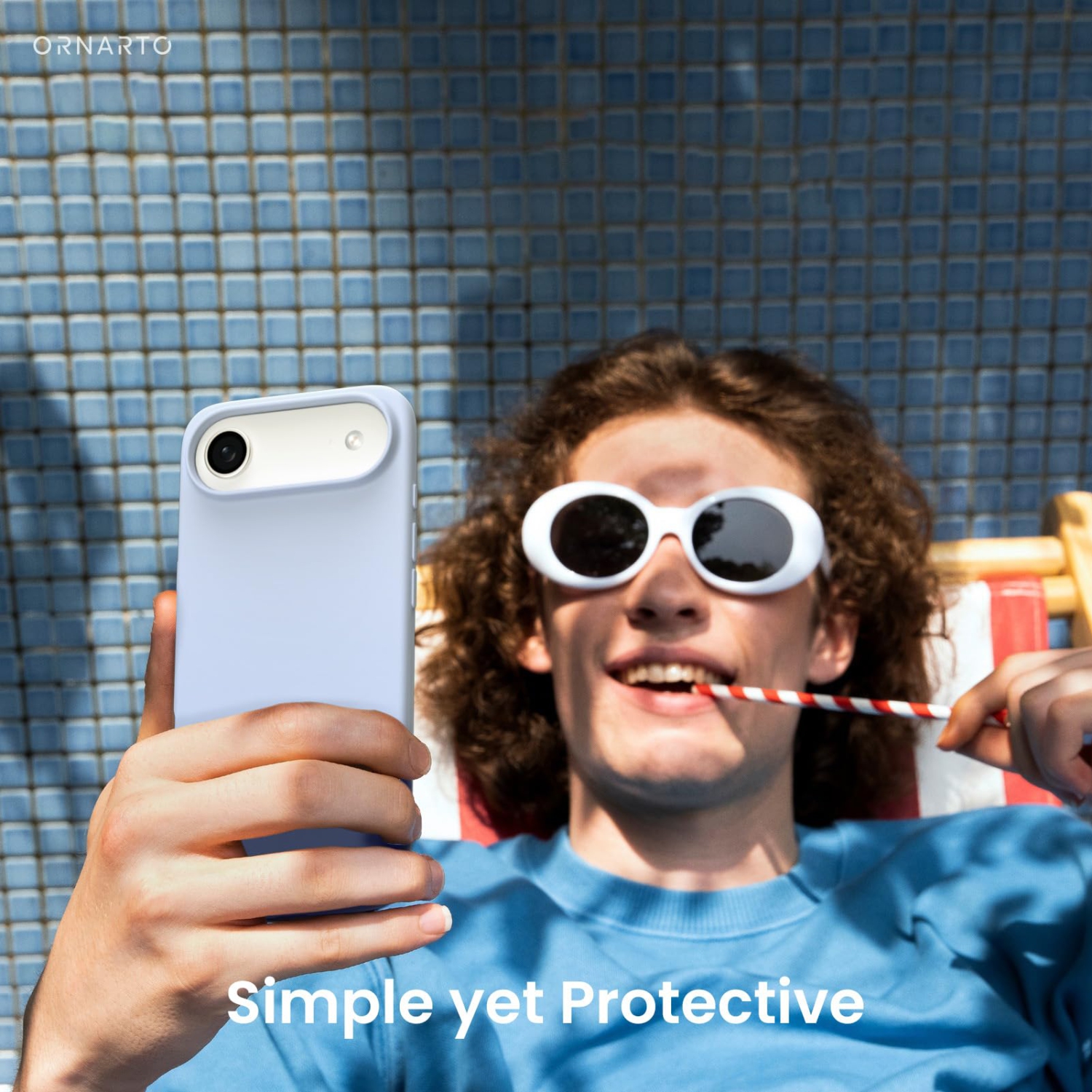 ORNARTO Compatible with iPhone Air Case,Slim Liquid Silicone 3 Layers Soft Gel Rubber Shockproof Protective Phone Case 6.5" with Anti-Scratch