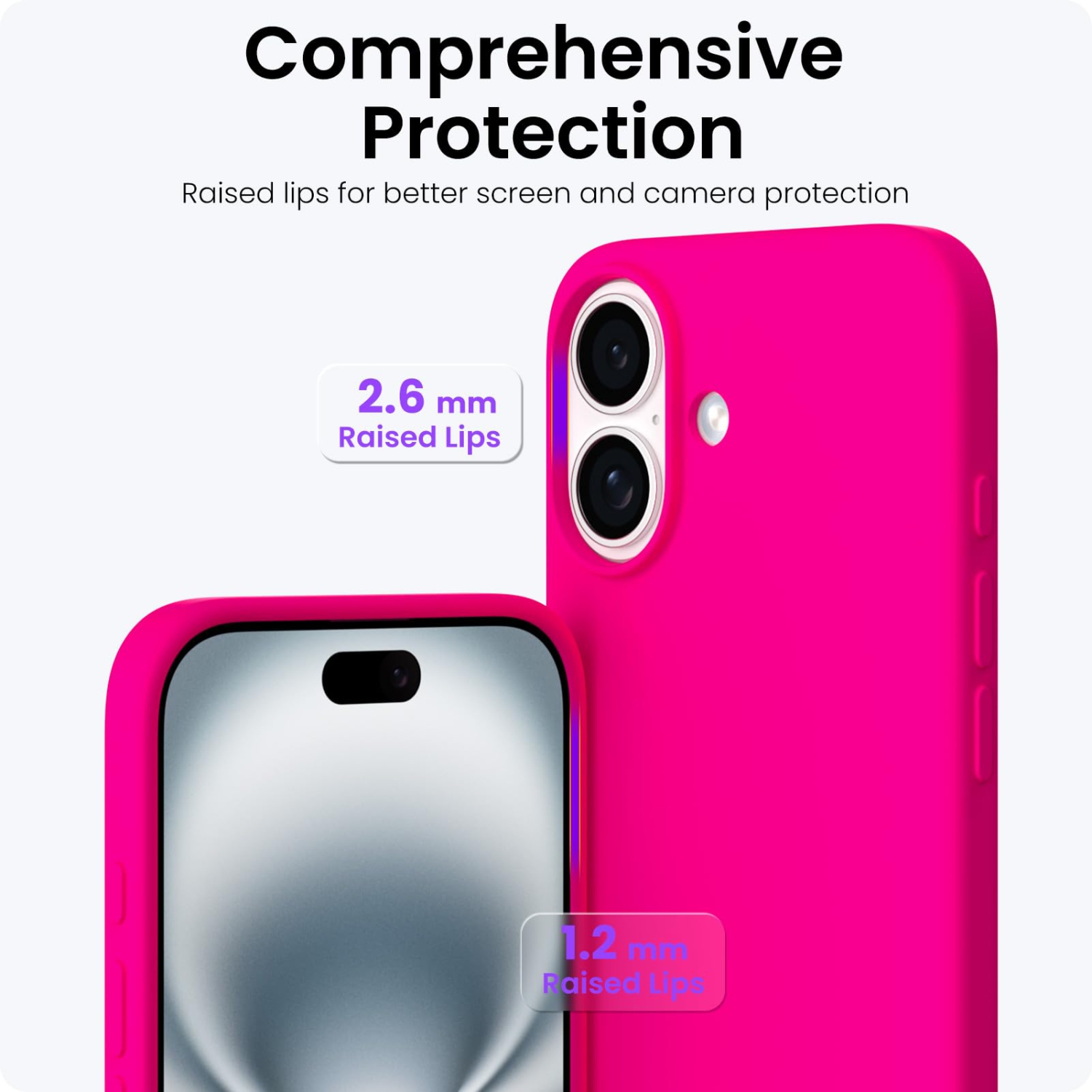 ORNARTO Compatible with iPhone 17 Case,Slim Liquid Silicone Shockproof Protective Phone Case for iPhone 17 6.3" with Anti-Scratch Microfiber