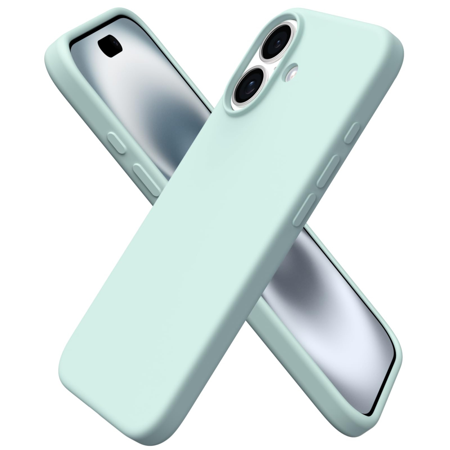 ORNARTO Compatible with iPhone 17 Case,Slim Liquid Silicone Shockproof Protective Phone Case for iPhone 17 6.3" with Anti-Scratch Microfiber