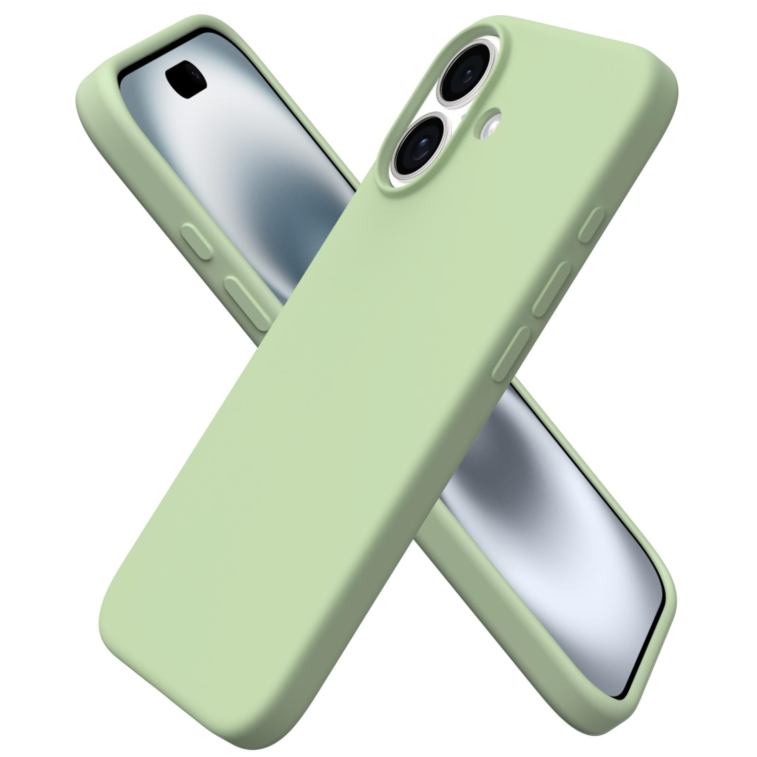 ORNARTO Compatible with iPhone 17 Case,Slim Liquid Silicone Shockproof Protective Phone Case for iPhone 17 6.3" with Anti-Scratch Microfiber