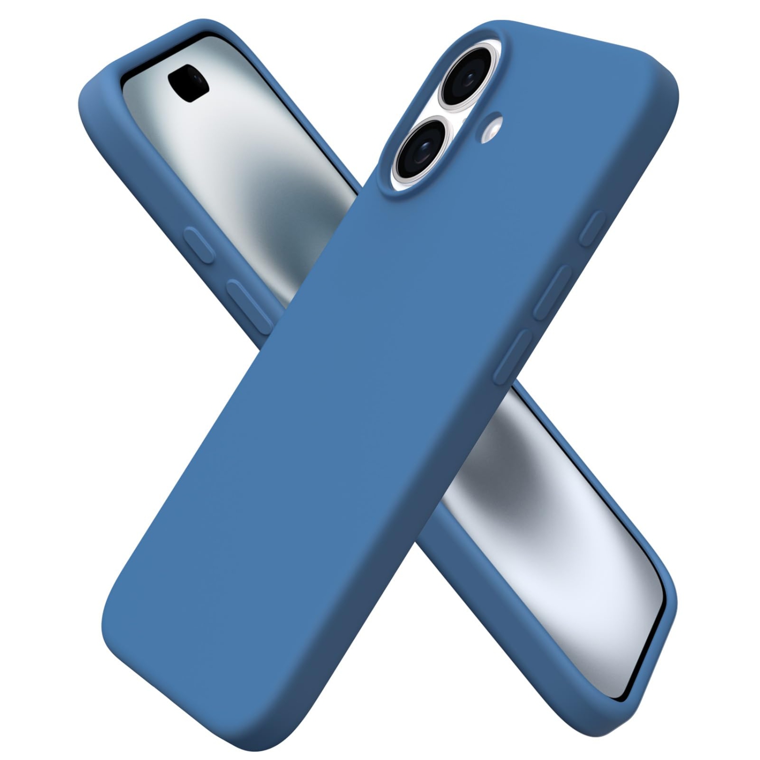 ORNARTO Compatible with iPhone 17 Case,Slim Liquid Silicone Shockproof Protective Phone Case for iPhone 17 6.3" with Anti-Scratch Microfiber