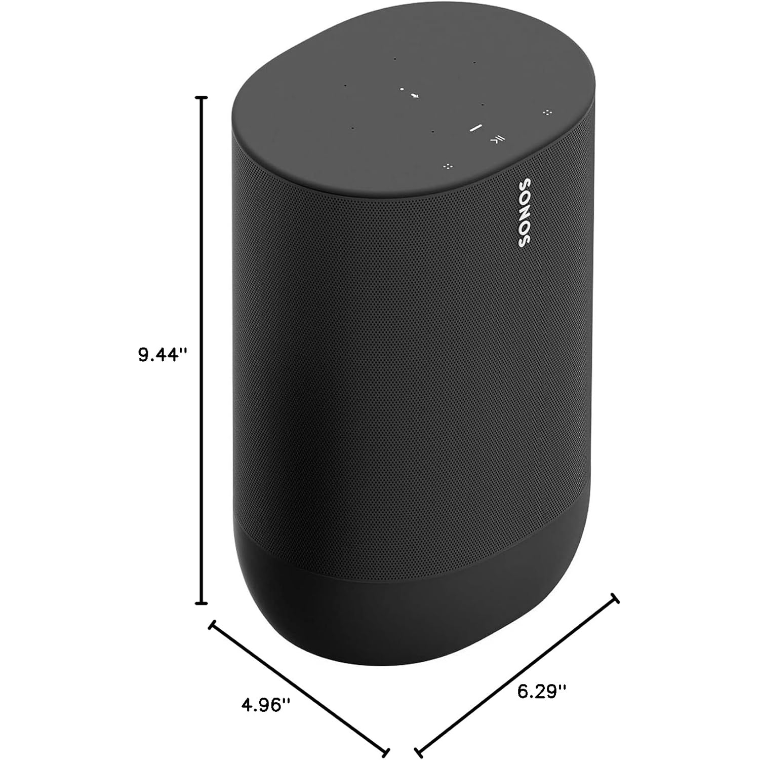 Refurbished Sonos Move Smart Portable Wi-Fi and Bluetooth Speaker - Black