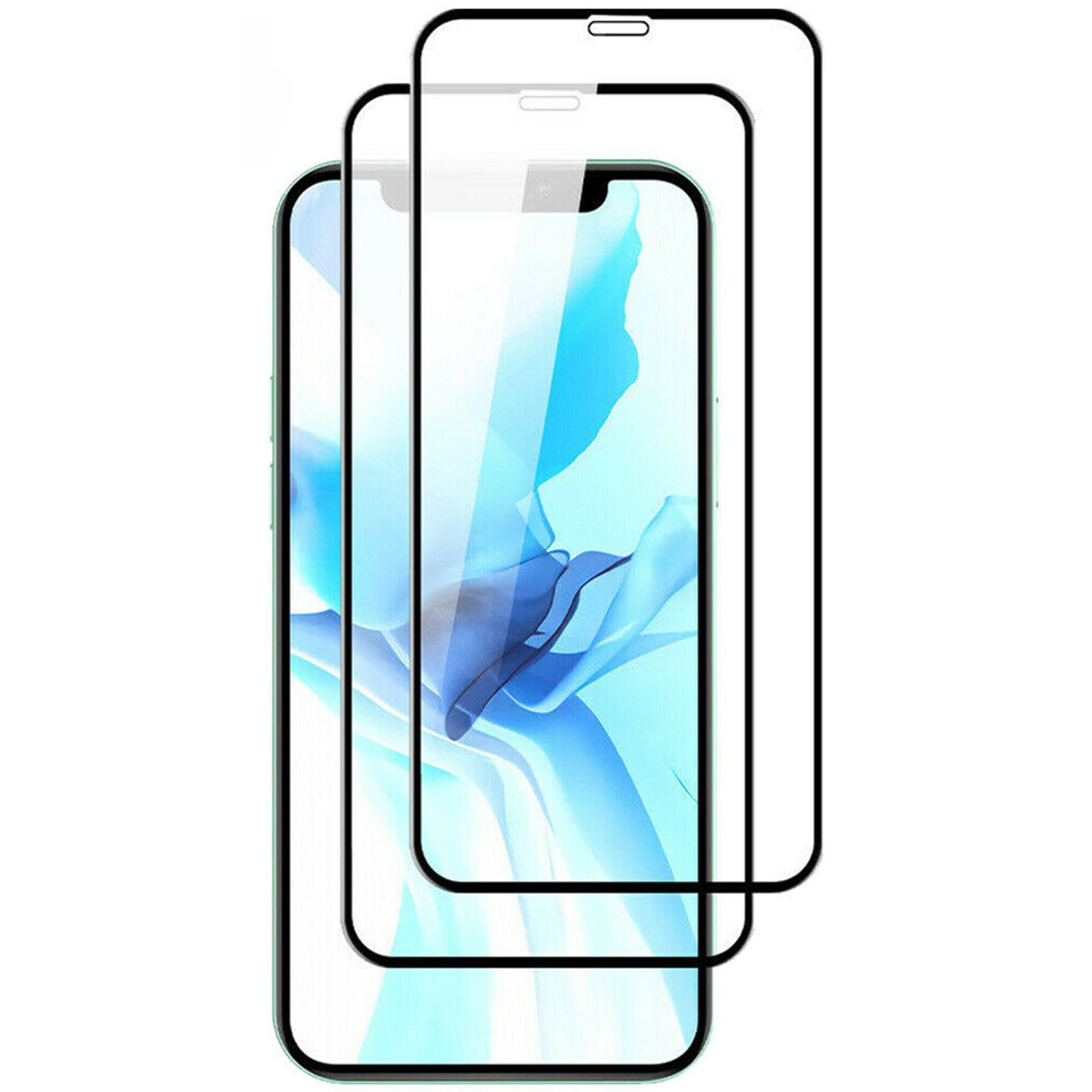 Tasnim Black Screen Protector for iPhone 16e / iPhone 14 / iPhone 13 / iPhone 13 Pro [6.1 Inch] Display 2 Pack Tempered Glass, Case Friendly