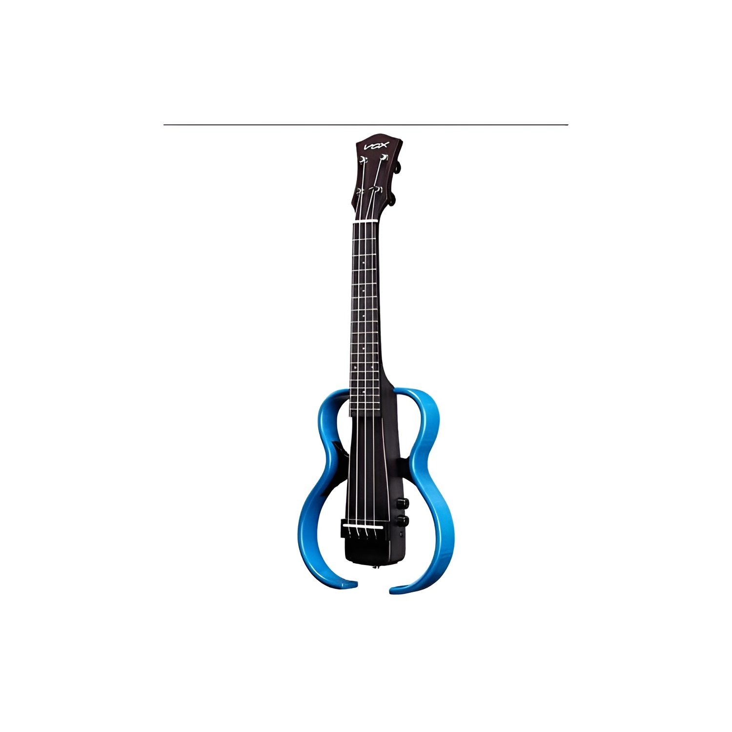 Vox Frame Ukulele With Piezo Pickup & Effects, Flame Maple Blue