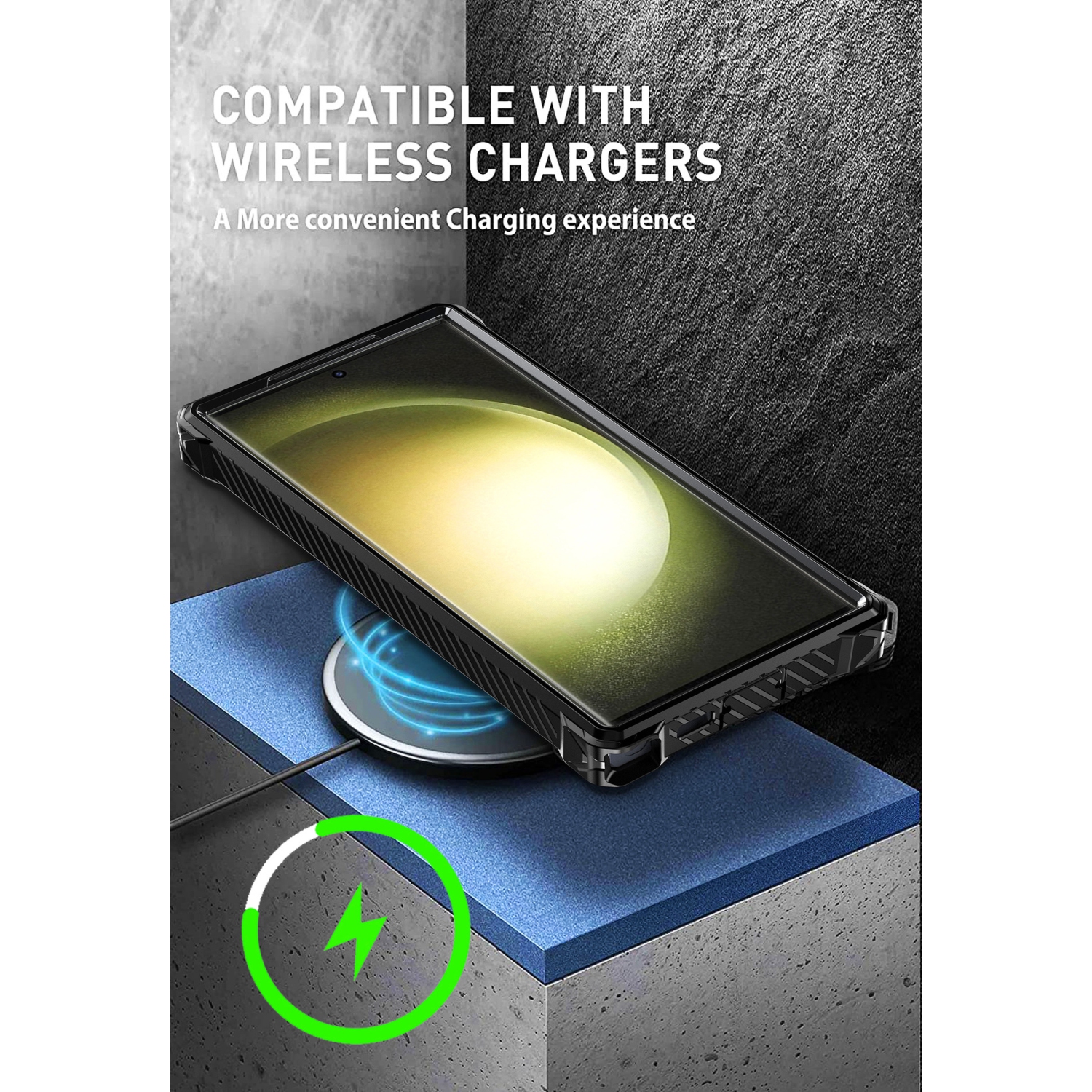 For Samsung S24 Ultra Metal Armor Shockproof MagSafe Wireless Charging Case - Black