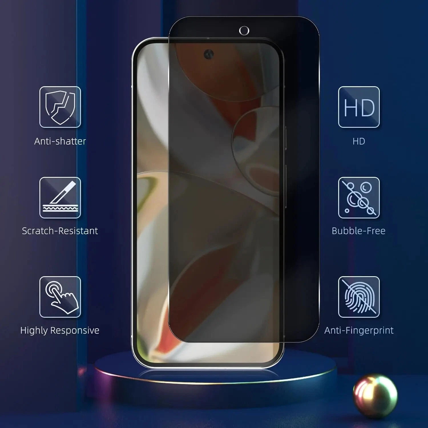 [Paquet de 2] Tasnim – Protecteur d'écran Privecy pour iPhone 11, iPhone XR de 6,1&nbsp;po en verre trempé Privecy, antirayure, sans bulles, adapté