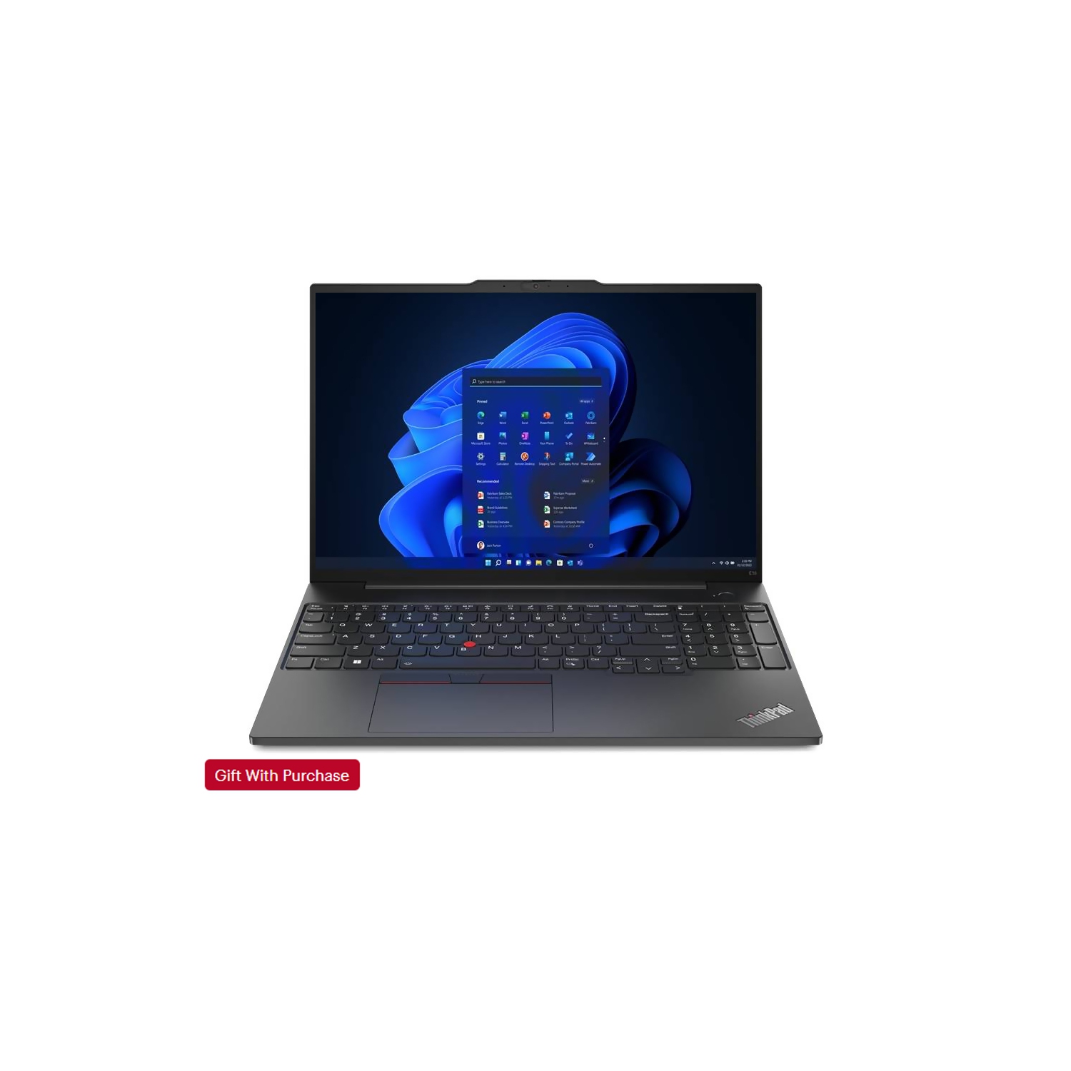 Lenovo ThinkPad E16 Gen 2 16-inch Business Laptop | AMD Ryzen 7, 24GB RAM, 512GB NVMe SSD, Win 11 Pro - Black Friday Price