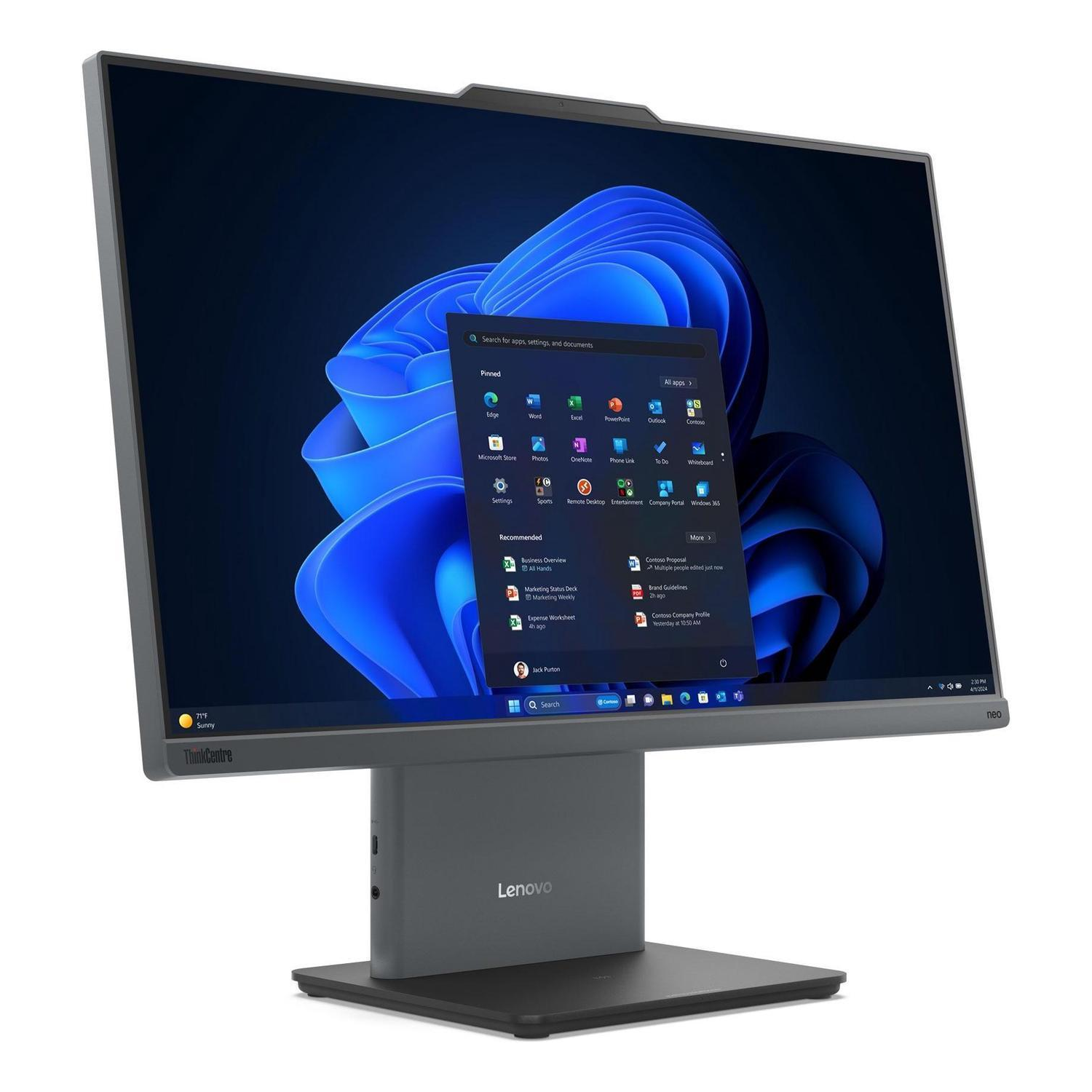 Lenovo ThinkCentre neo 50a 27 Gen 5 All-in-One Desktop 2024 New, Intel i7-13620H 10-Core, 27" FHD IPS Touchscreen, Intel UHD Graphics, Wi-Fi, 24GB