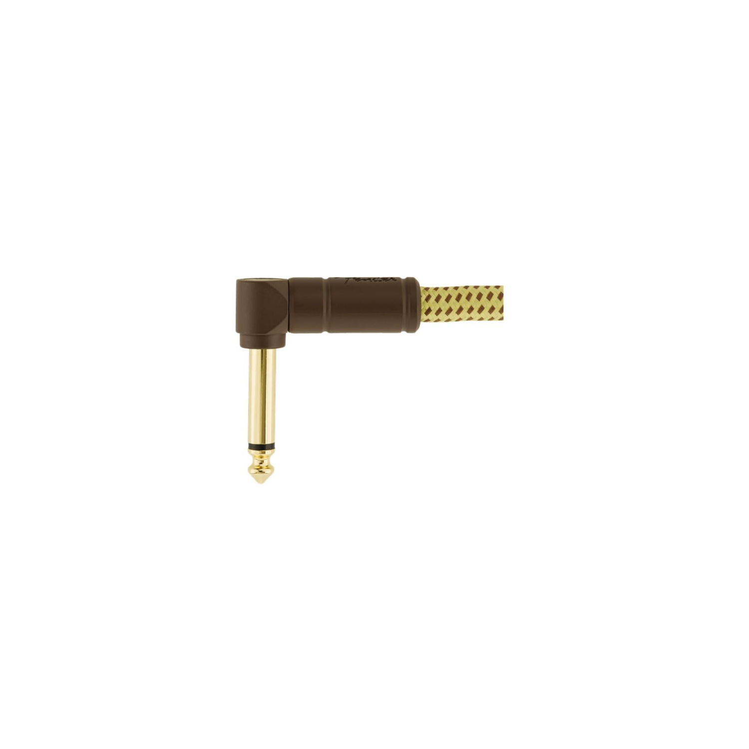 Câble pour instrument de série Deluxe de Fender, câble pour guitare, accessoires pour guitare, droit/angle, tweed 15&nbsp;pi