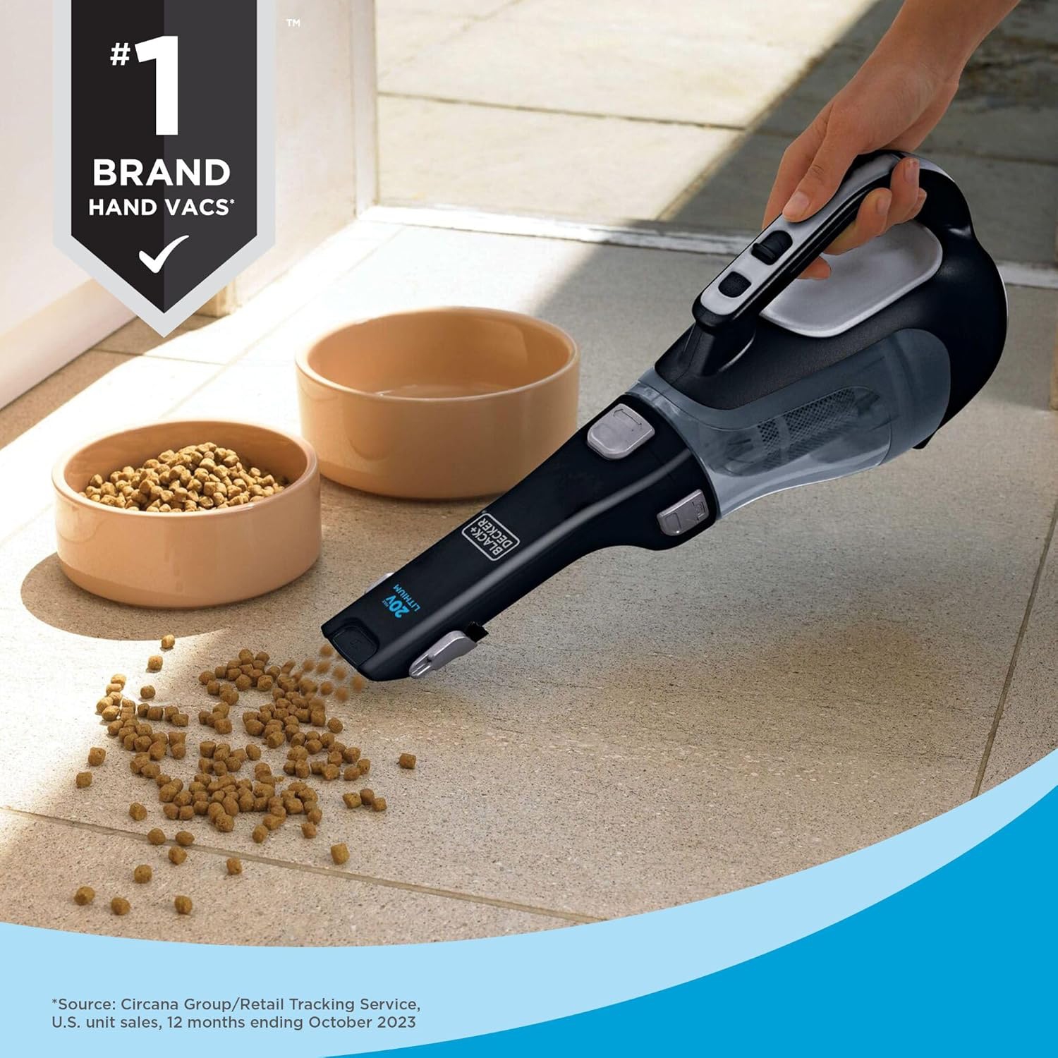 BLACK+Decker – Aspirateur à main DustBuster, sans fil, noir