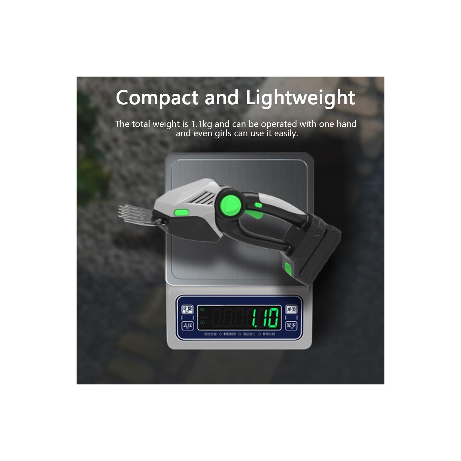 2-in-1 Electric Trimmer Set, Grass Shears, Shrub Shears, Electric Hedge Trimmer, Cordless Handheld Lawn Shears with Battery and Blades, Gardening