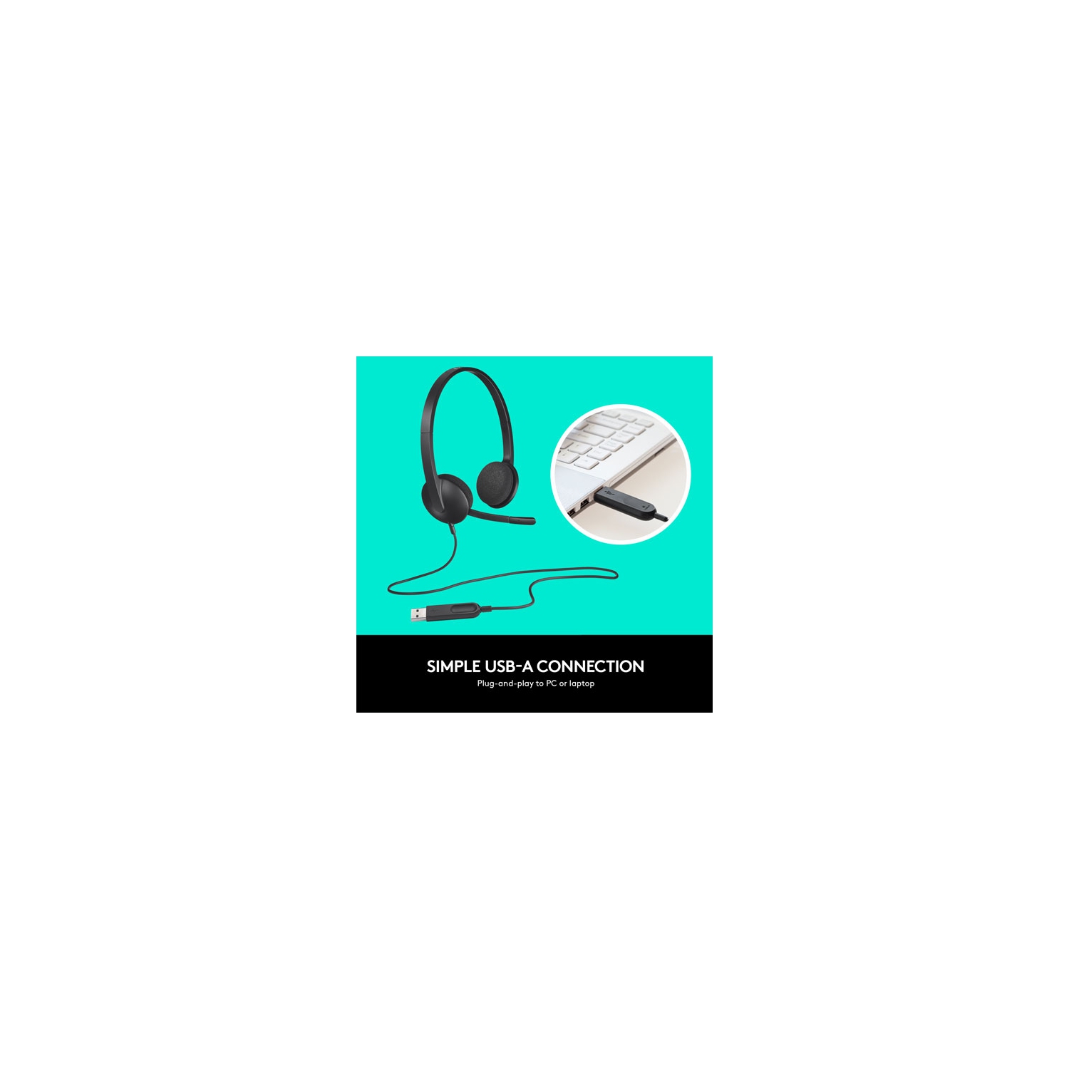 Open Box - Logitech USB Headset H340