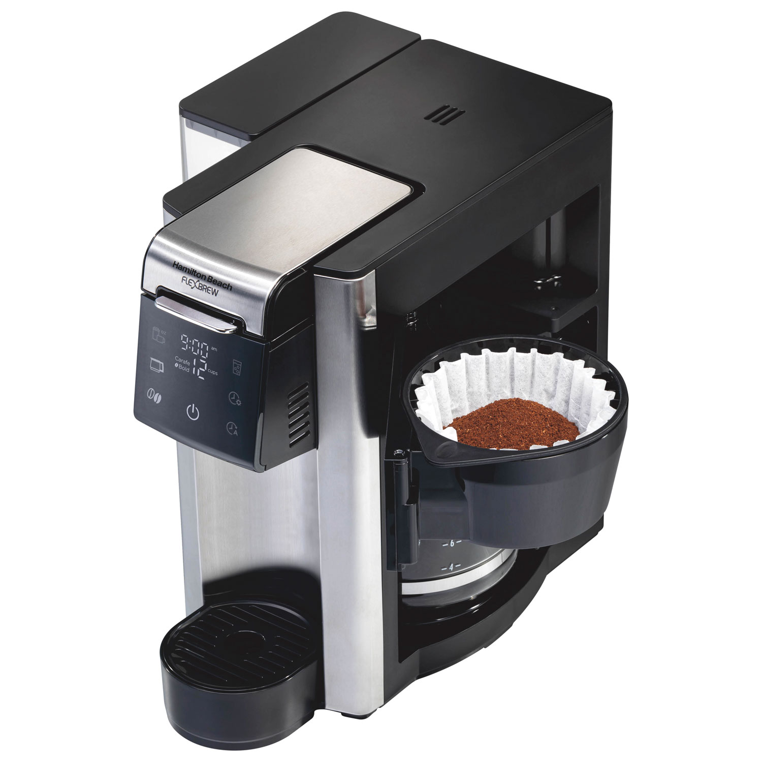 Cafetière de pointe 5-en-1 FlexBrew de Hamilton Beach - 12 tasses - Noir
