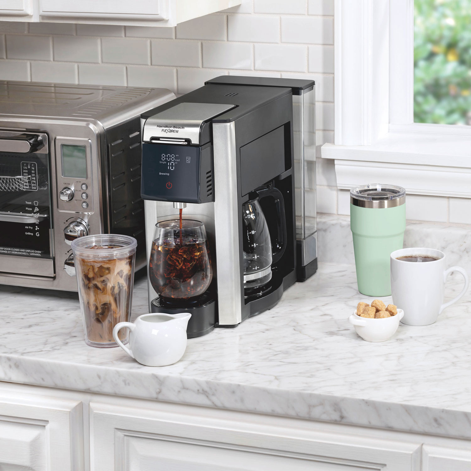 Cafetière de pointe 5-en-1 FlexBrew de Hamilton Beach - 12 tasses - Noir