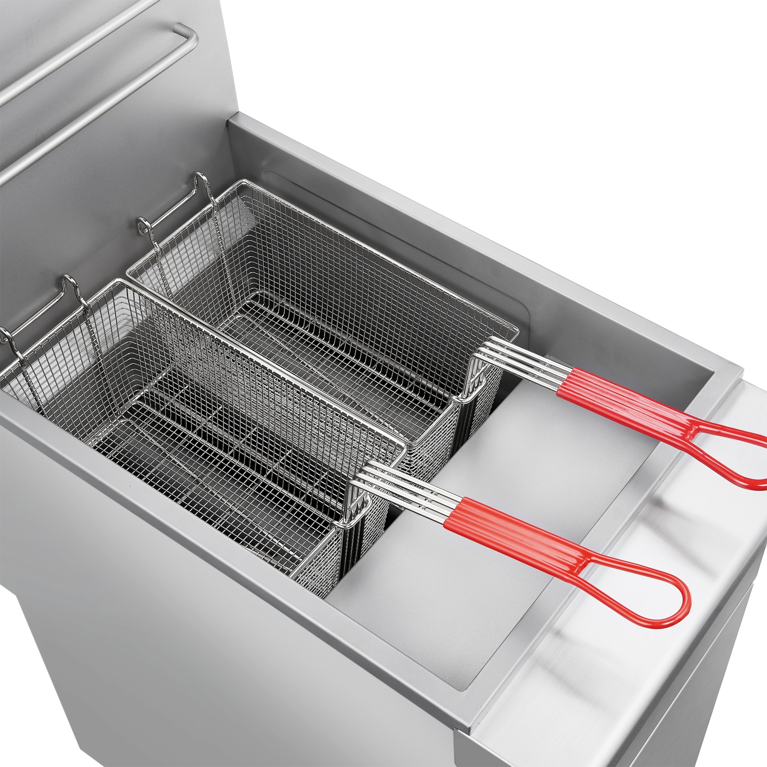 Forno Commerciale – Friteuse au gaz naturel, 4 brûleurs 120 000 BTU, capacité d'huile 50 lb