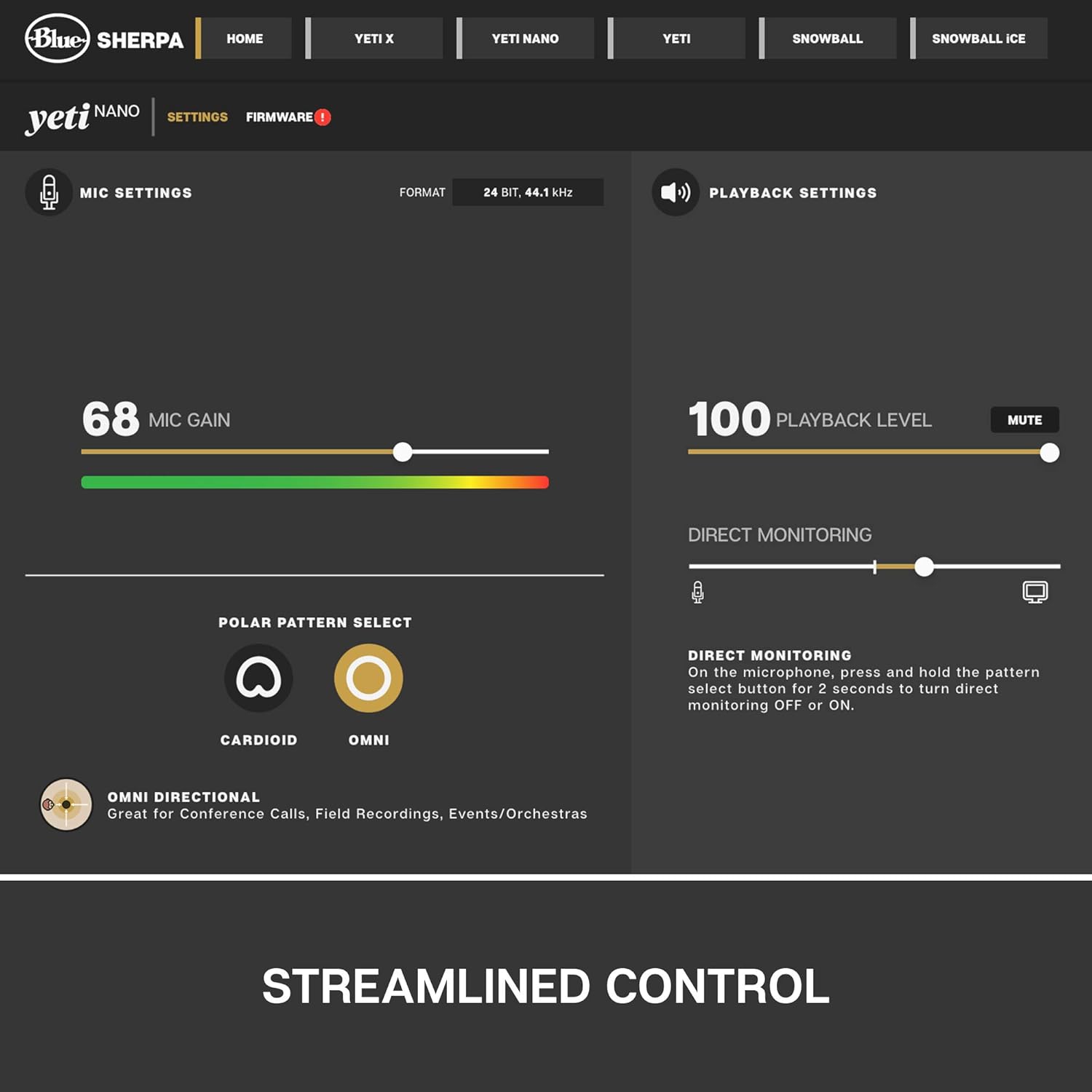 Logitech for Creators Blue Yeti Nano USB Microphone for Gaming, Streaming, Podcasting, Twitch, YouTube, Discord, Recording for PC and Mac, Plug &