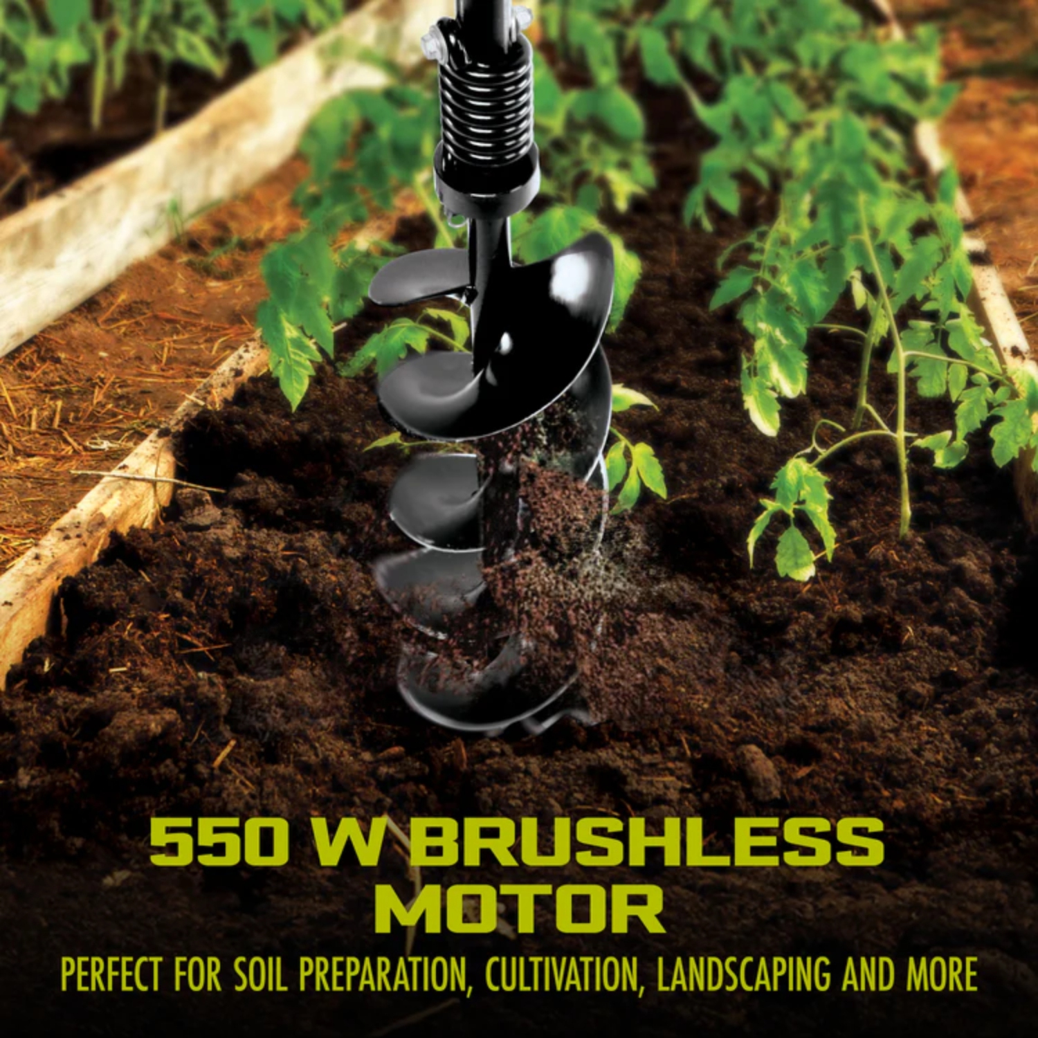 Snow Joe 8" Ice Fishing Auger With 8.0 Ah 24V Battery