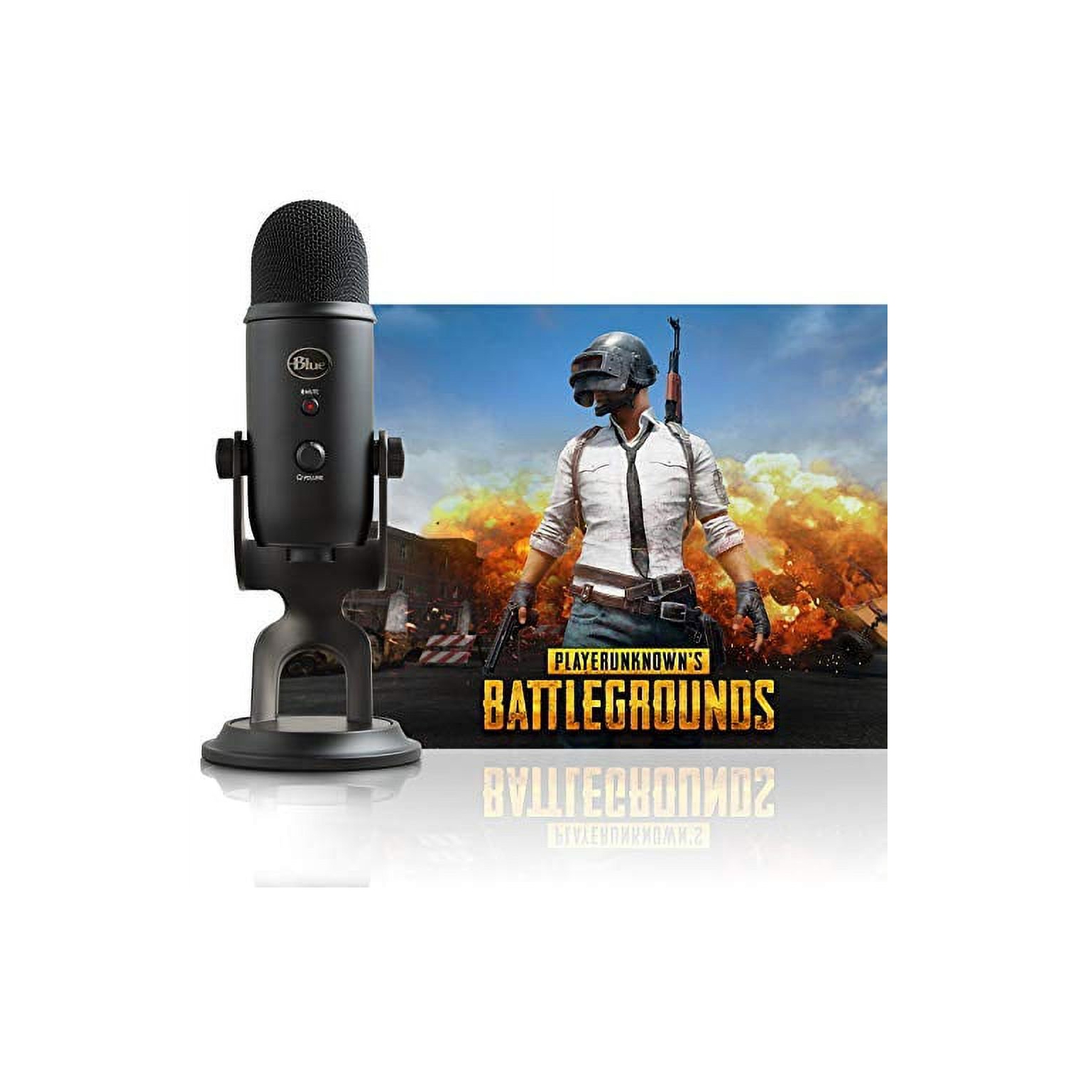 Blue Yeti Blackout & PlayerUnknown's Battlegrounds USB Microphone - Black