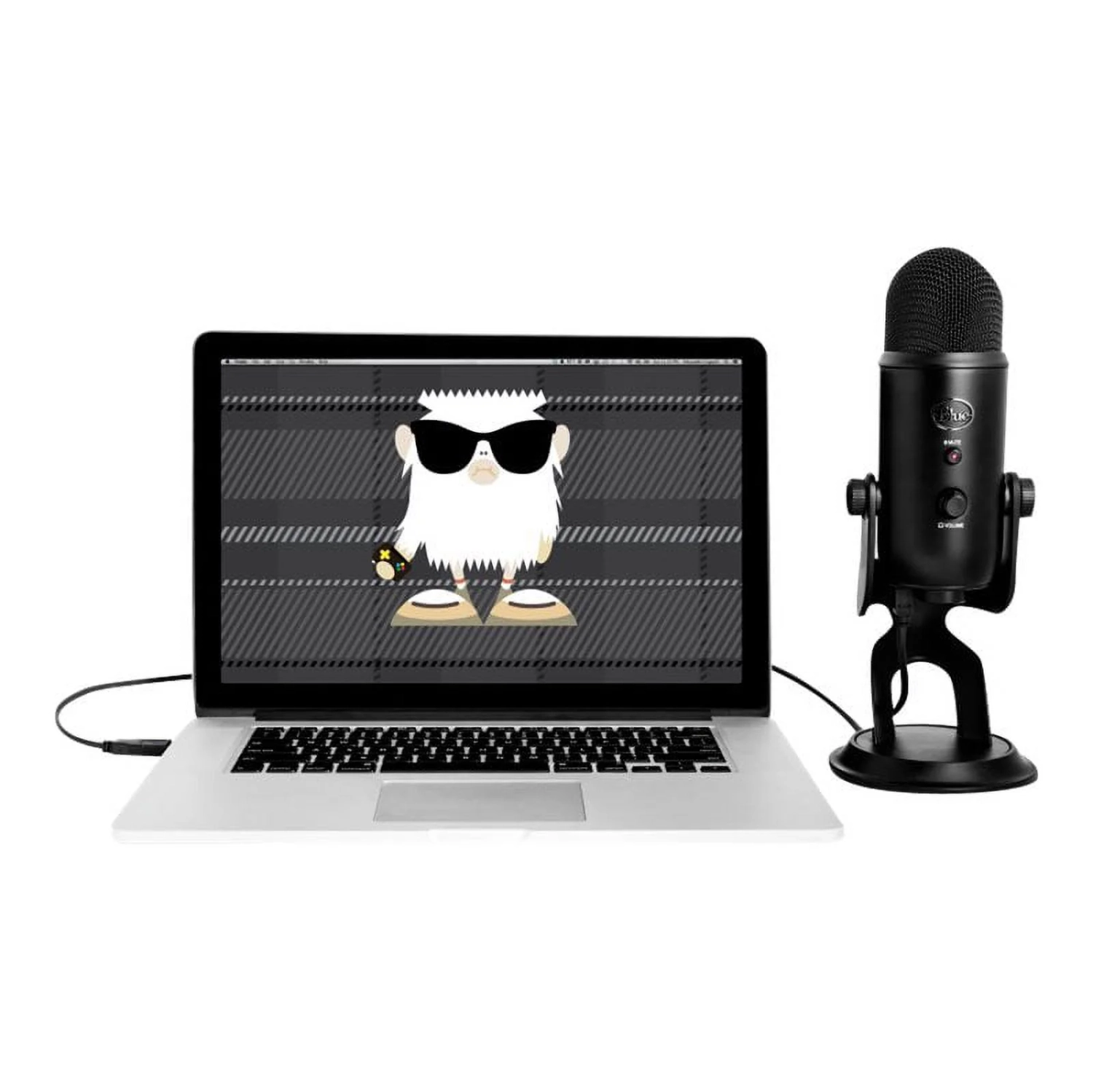 Blue Yeti Blackout & PlayerUnknown's Battlegrounds USB Microphone - Black