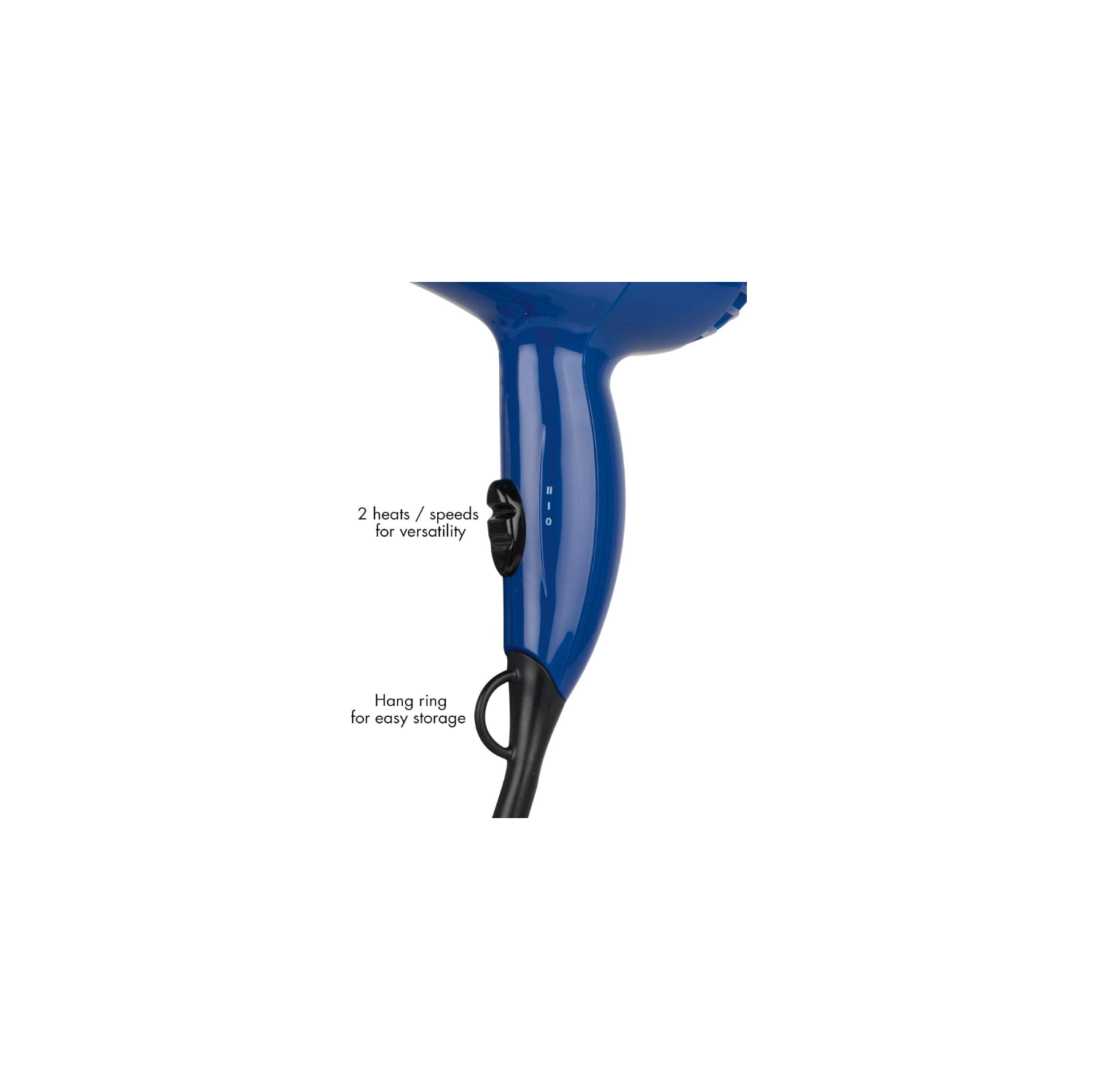 Sèche-cheveux moyen de 1875 W 318RC de Conair, 2 réglages de chaleur/2 vitesses, tous les types de cheveux, bouton d'air froid, concentrateur inclus,