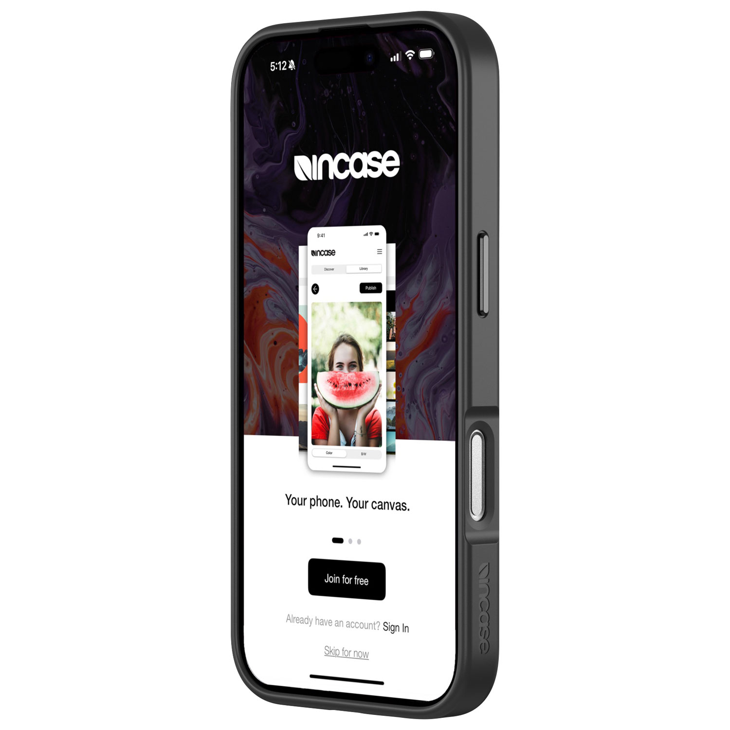 Étui rigide ajusté Transfer avec écran à encre électronique d'Incase avec MagSafe pour iPhone 17 - Noir - Exclusivité Best Buy