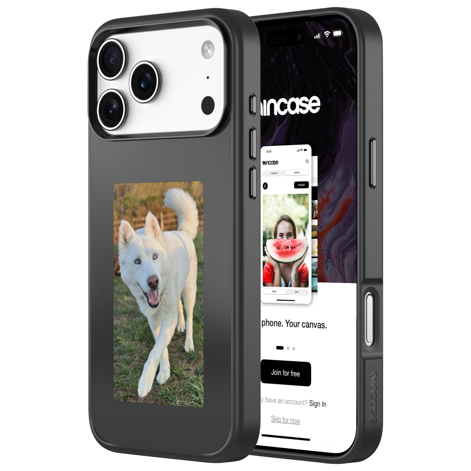 Incase Transfer E-Display Fitted Hard Shell Case with MagSafe for iPhone 17 Pro Max - Black - Only at Best Buy