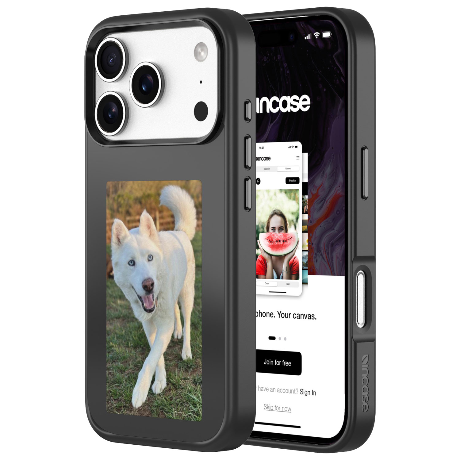 Incase Transfer E-Display Fitted Hard Shell Case with MagSafe for iPhone 17 Pro - Black - Only at Best Buy