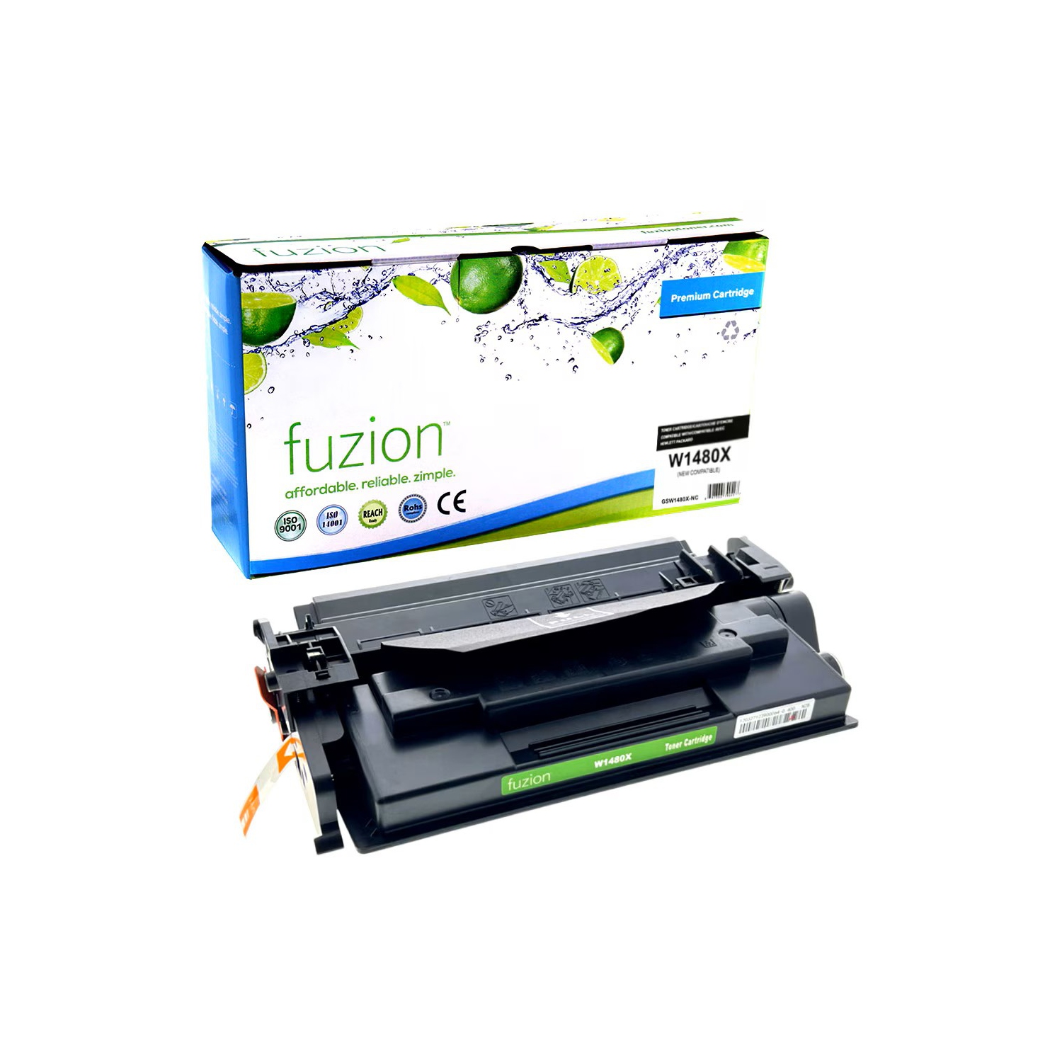 Cartouche d'encre en poudre haut rendement compatible FUZION W1480X HP - Noir (GSW1480X-NC) - EXPÉDITION GRATUITE