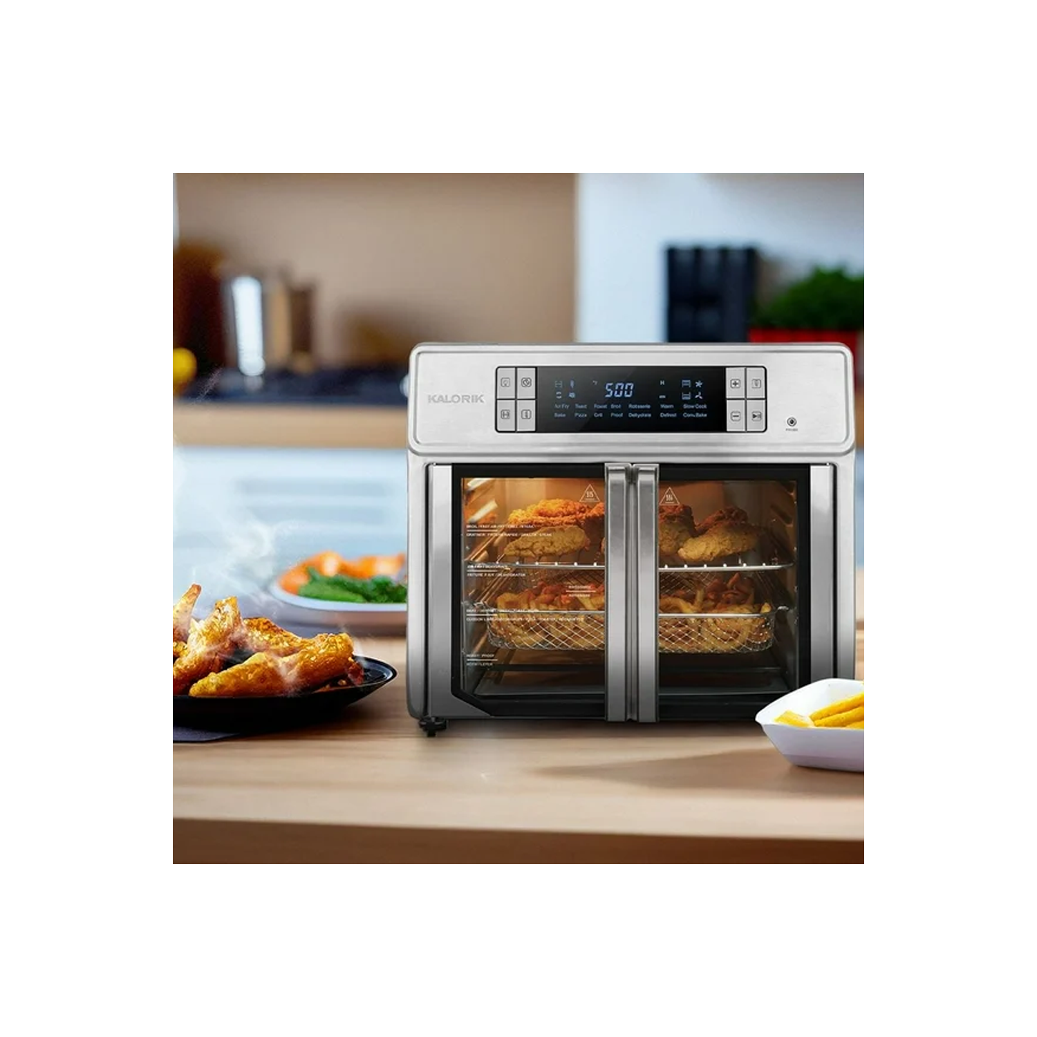 Four friteuse à air chaud numérique 26 pintes MAXX MD Advance de Kalorik – AFO52615SS