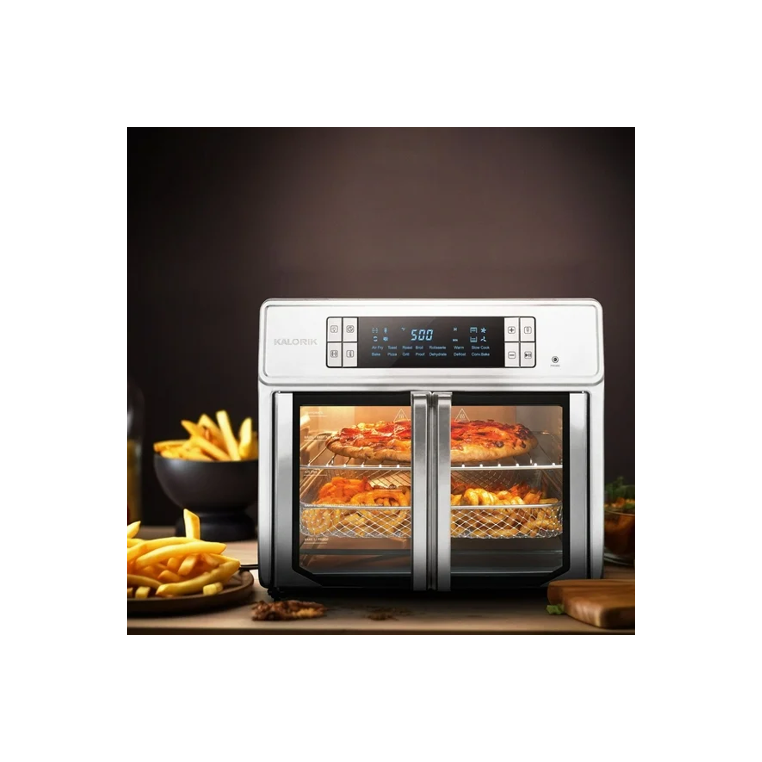 Four friteuse à air chaud numérique 26 pintes MAXX MD Advance de Kalorik – AFO52615SS