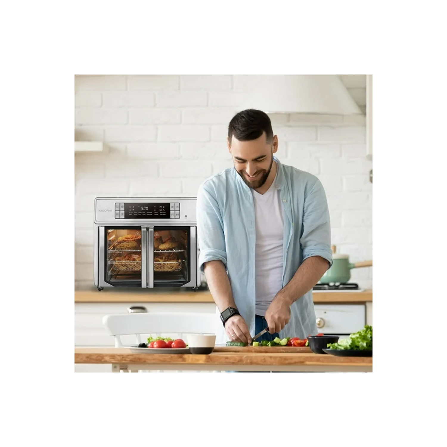 Four friteuse à air chaud numérique 26 pintes MAXX MD Advance de Kalorik – AFO52615SS