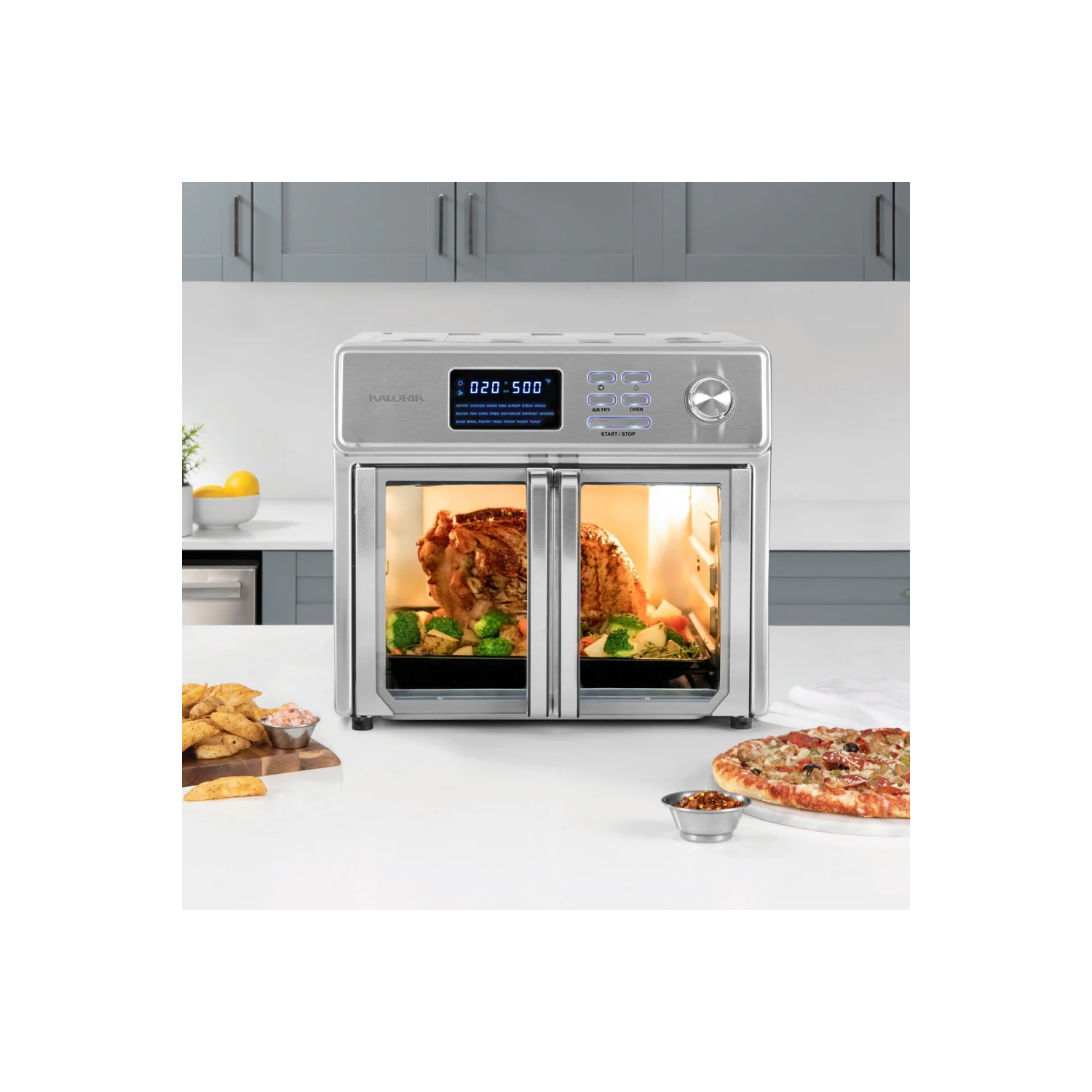 Four friteuse à air chaud numérique MAXX AFO51781SS de Kalorik, 26 pintes