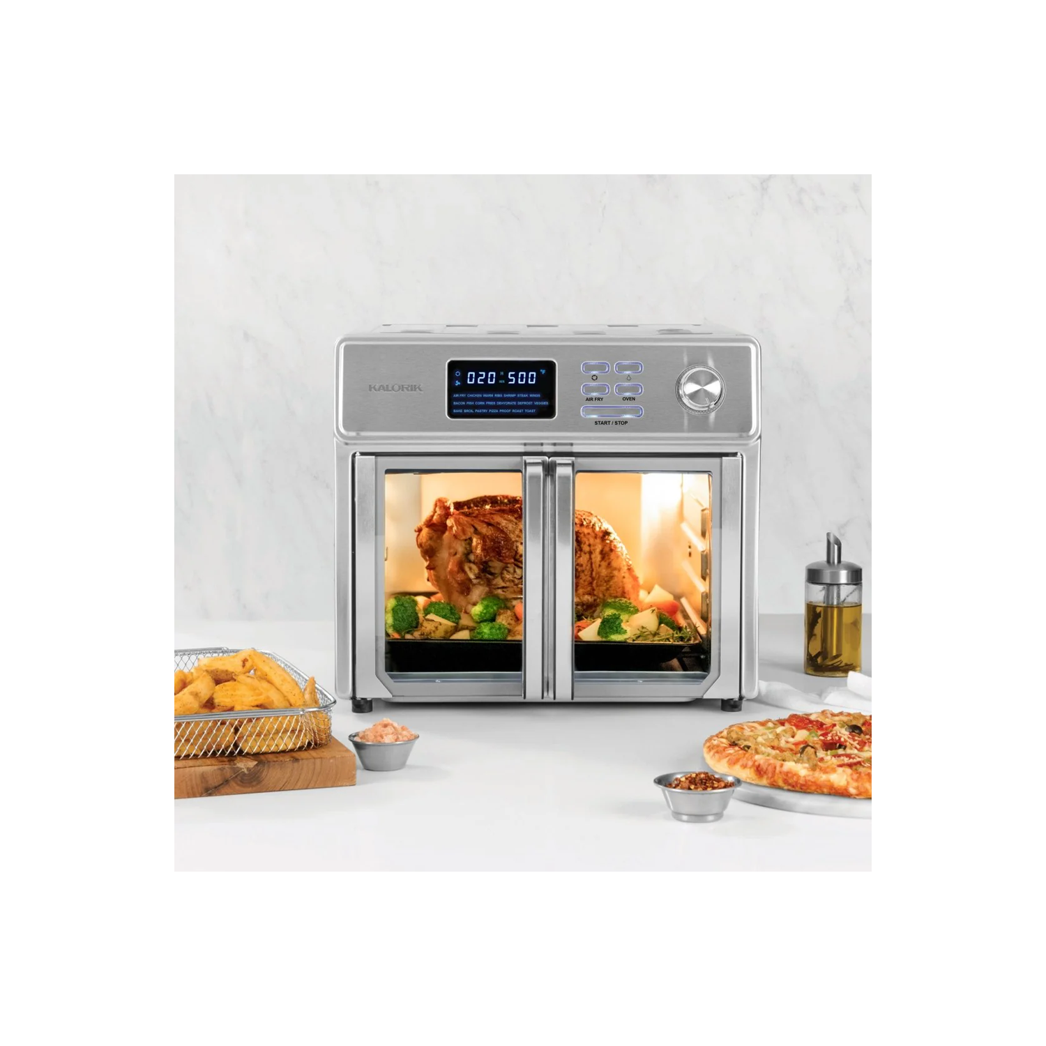 Four friteuse à air chaud numérique MAXX AFO51781SS de Kalorik, 26 pintes