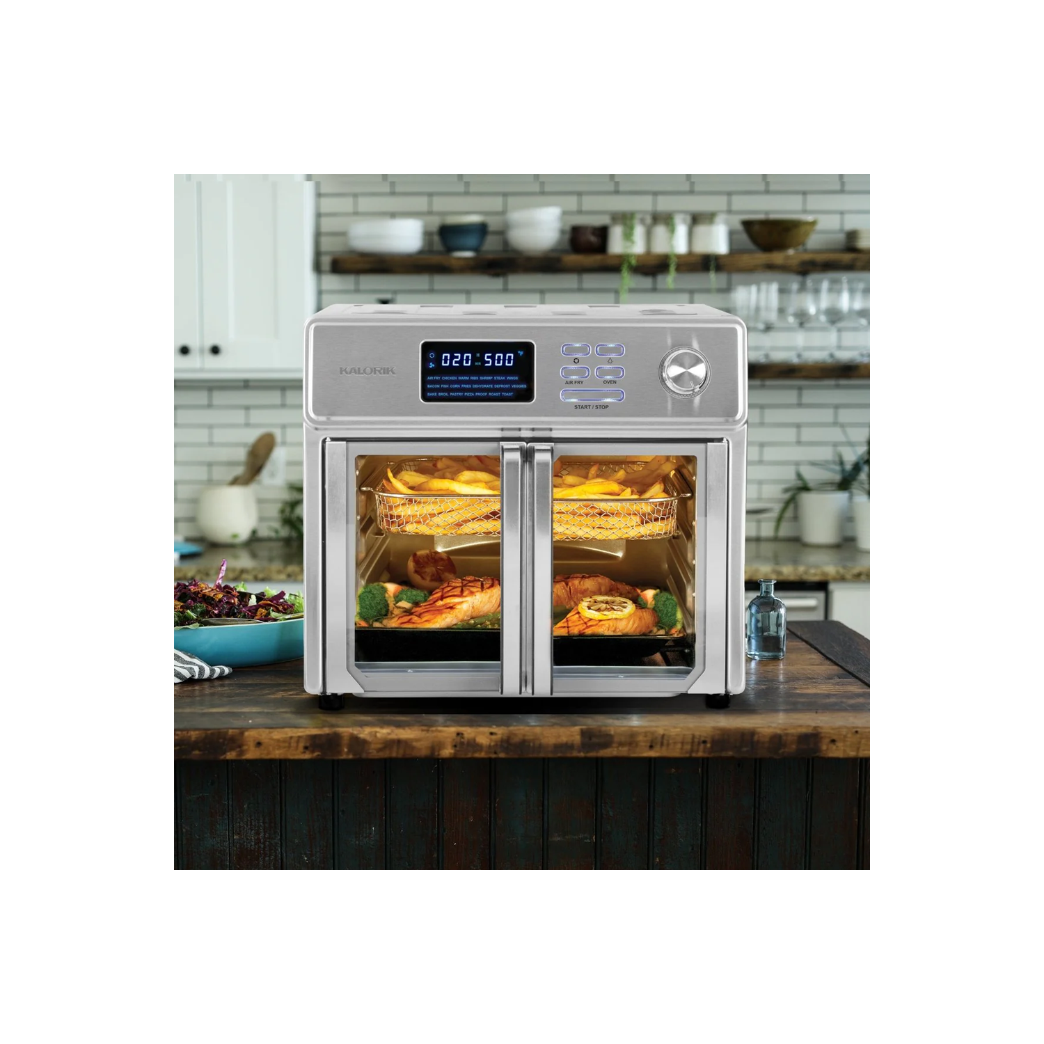 Four friteuse à air chaud numérique MAXX AFO51781SS de Kalorik, 26 pintes