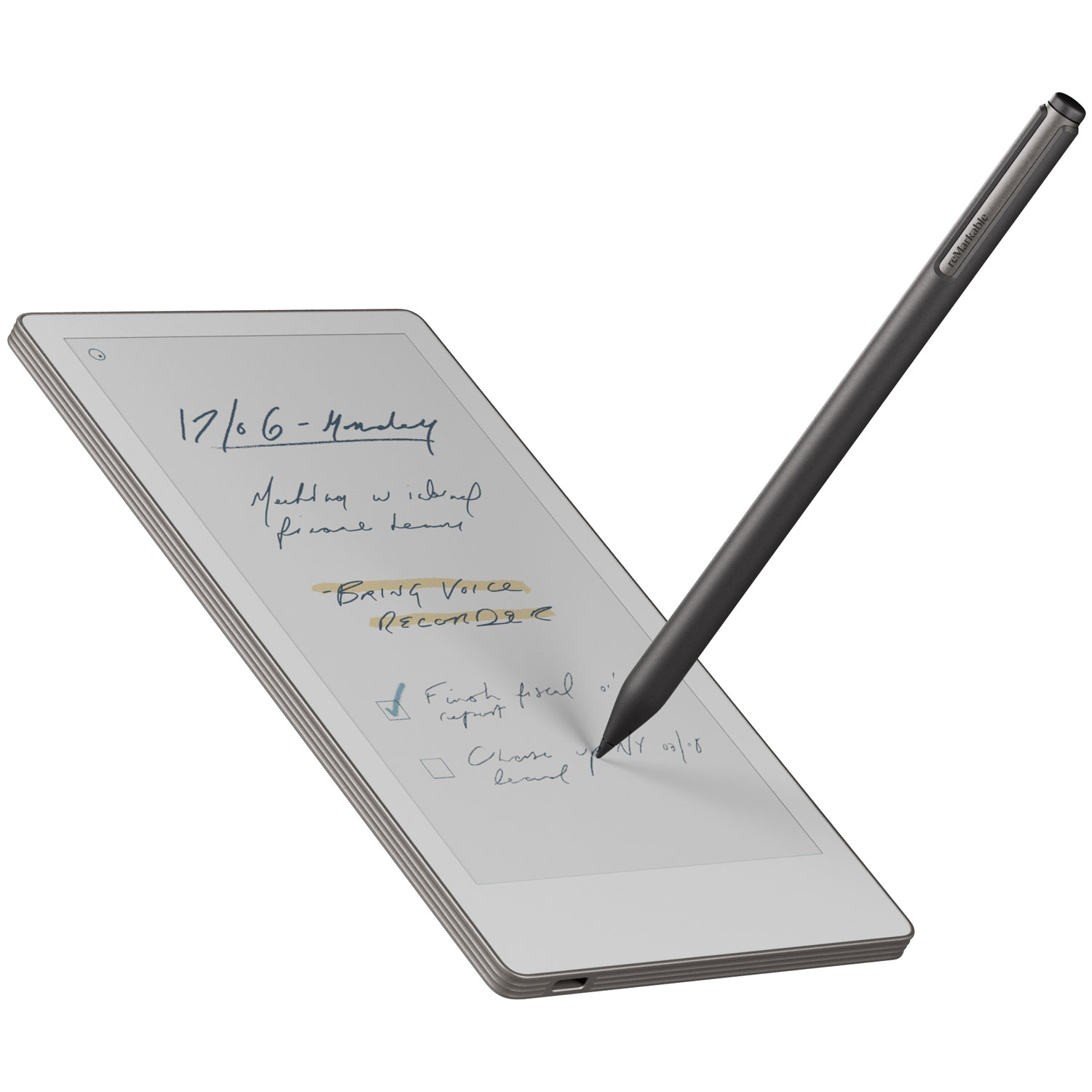 Tablette en papier électronique Paper Pro Move 7,3 po 64 Go de reMarkable avec stylet Marker Plus - Argent