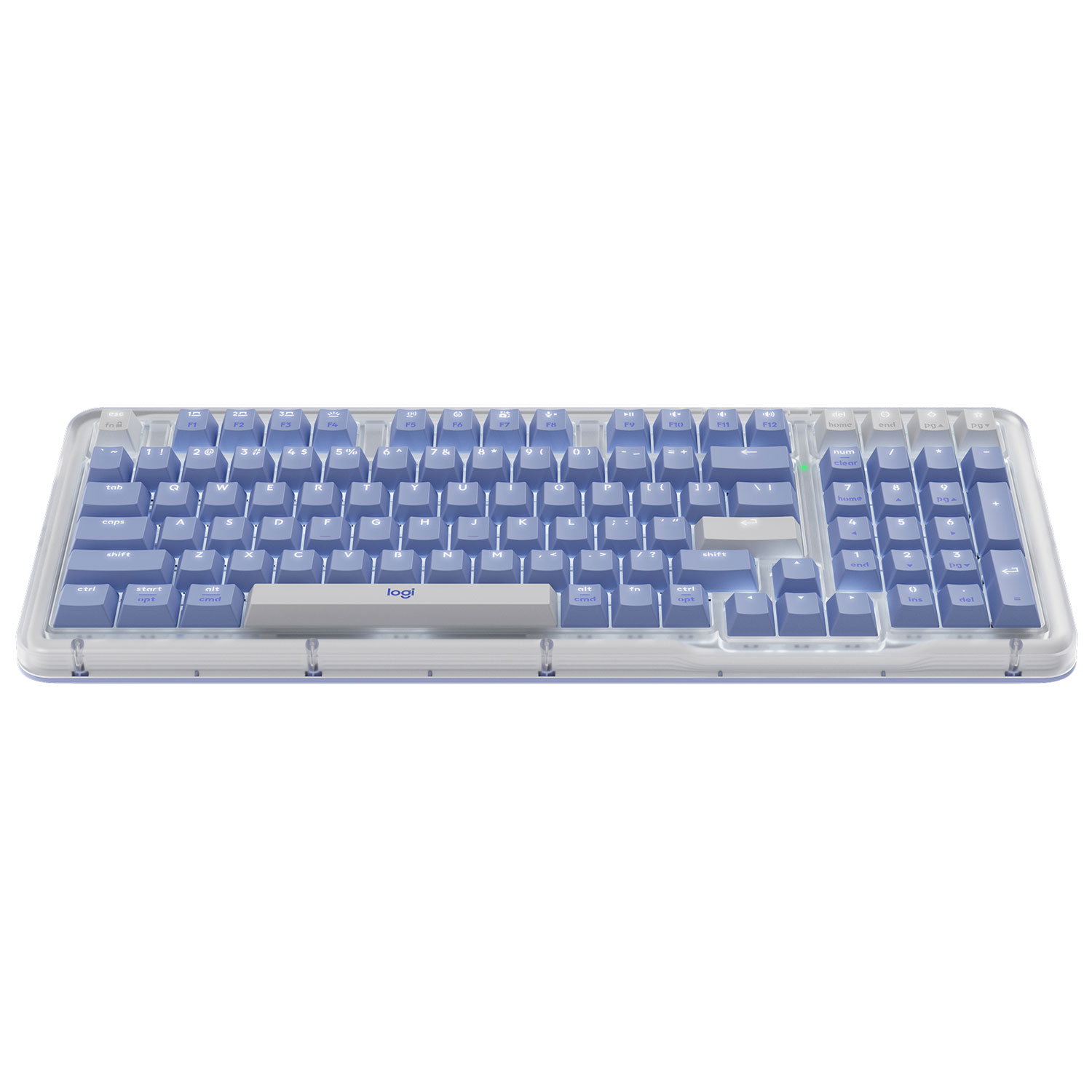 Logitech Alto Keys K98M Bluetooth Backlit Mechanical Full-Size Keyboard - Lilac - English