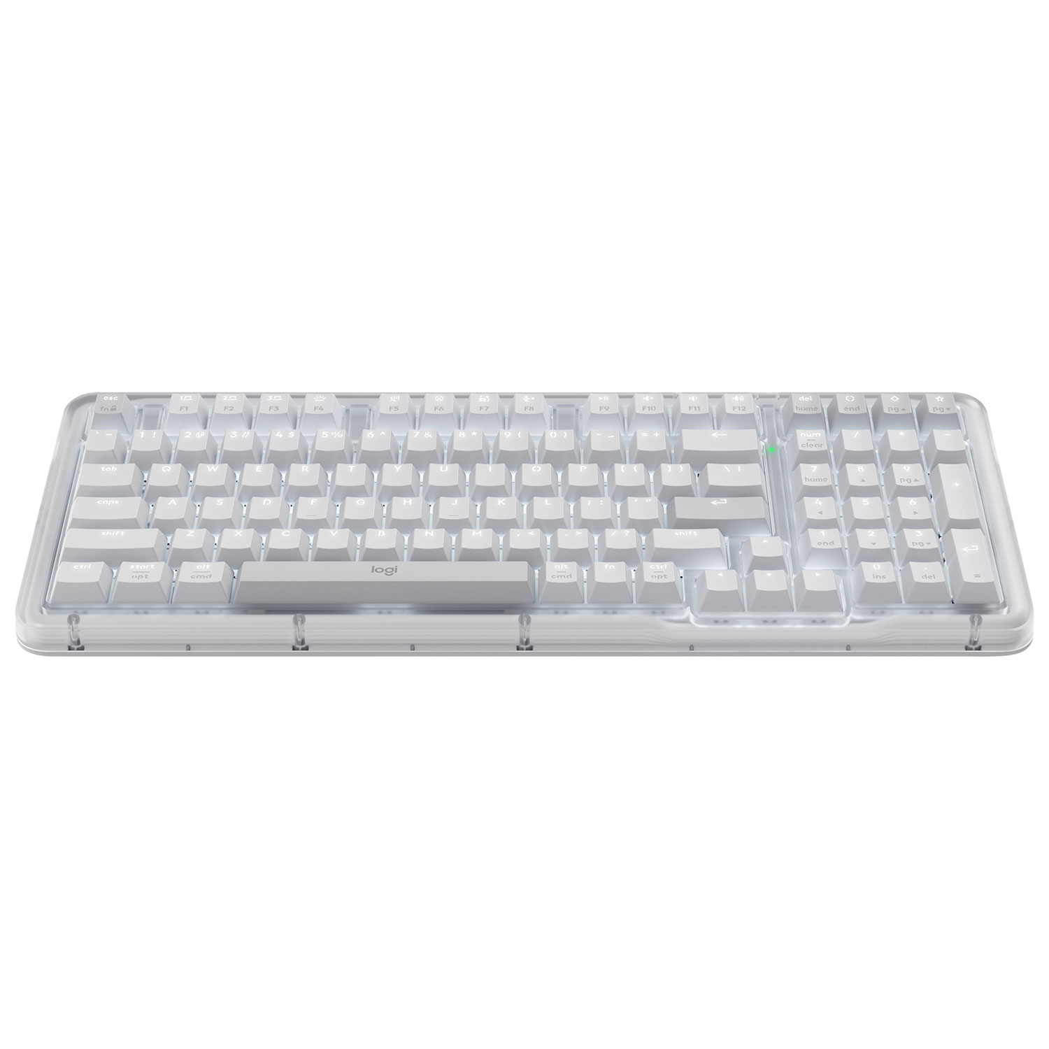 Logitech Alto Keys K98M Bluetooth Backlit Mechanical Full-Size Keyboard - Off-White - English